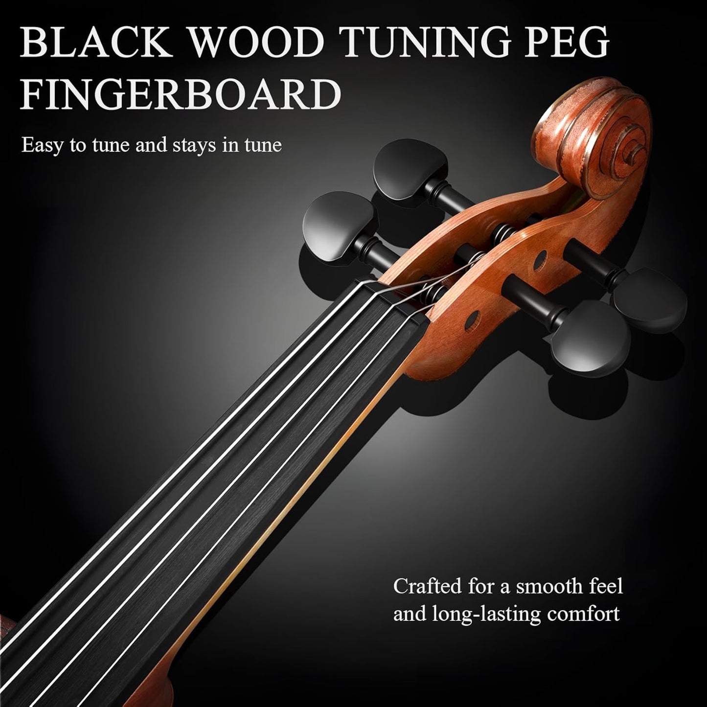 1/8 Violin for Beginner, Kids Violin for Students, Complete Kids Violins Set with Case, Bow, Rosin, Ideal for Kids Violins Beginner Ages 4-5, Natural