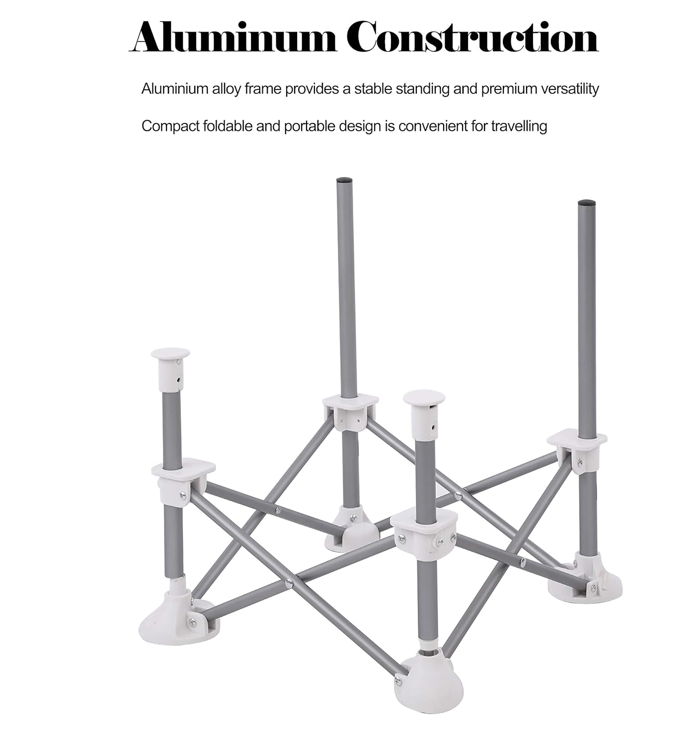 PandaEar Portable Baby Seat Travel| Compact Fold with Straps for Indoor/Outdoor Use| Great for Camping, Beach, Lawn |Toddlers, Kids, Boys, Girls (Without Placemat, White)