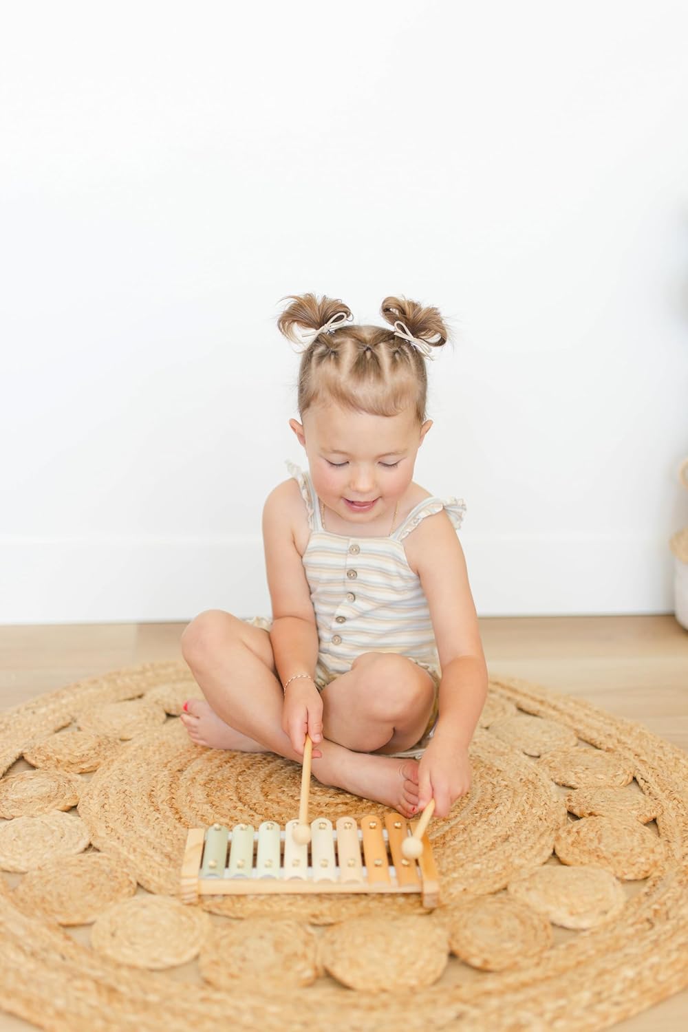 Xylophone, Montessori Musical Toy for Toddlers and Young Kids with a Modern Boho Aesthetic, Perfect in a Nursery, Playroom or as a Gender Neutral Baby and Birthday Gift