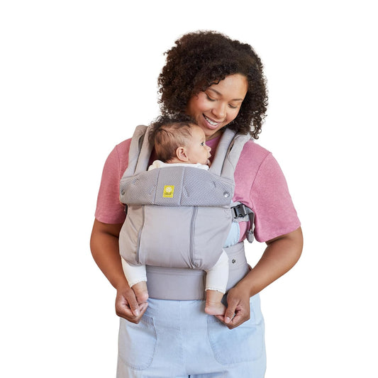 LÍLLÉbaby Complete All Seasons Ergonomic 6-in-1 Baby Carrier Infant to Toddler with Lumbar Support (7-45 Pounds), 360 Degree Baby Wearing & Multi-Position, Inward & Outward Facing (Stone)