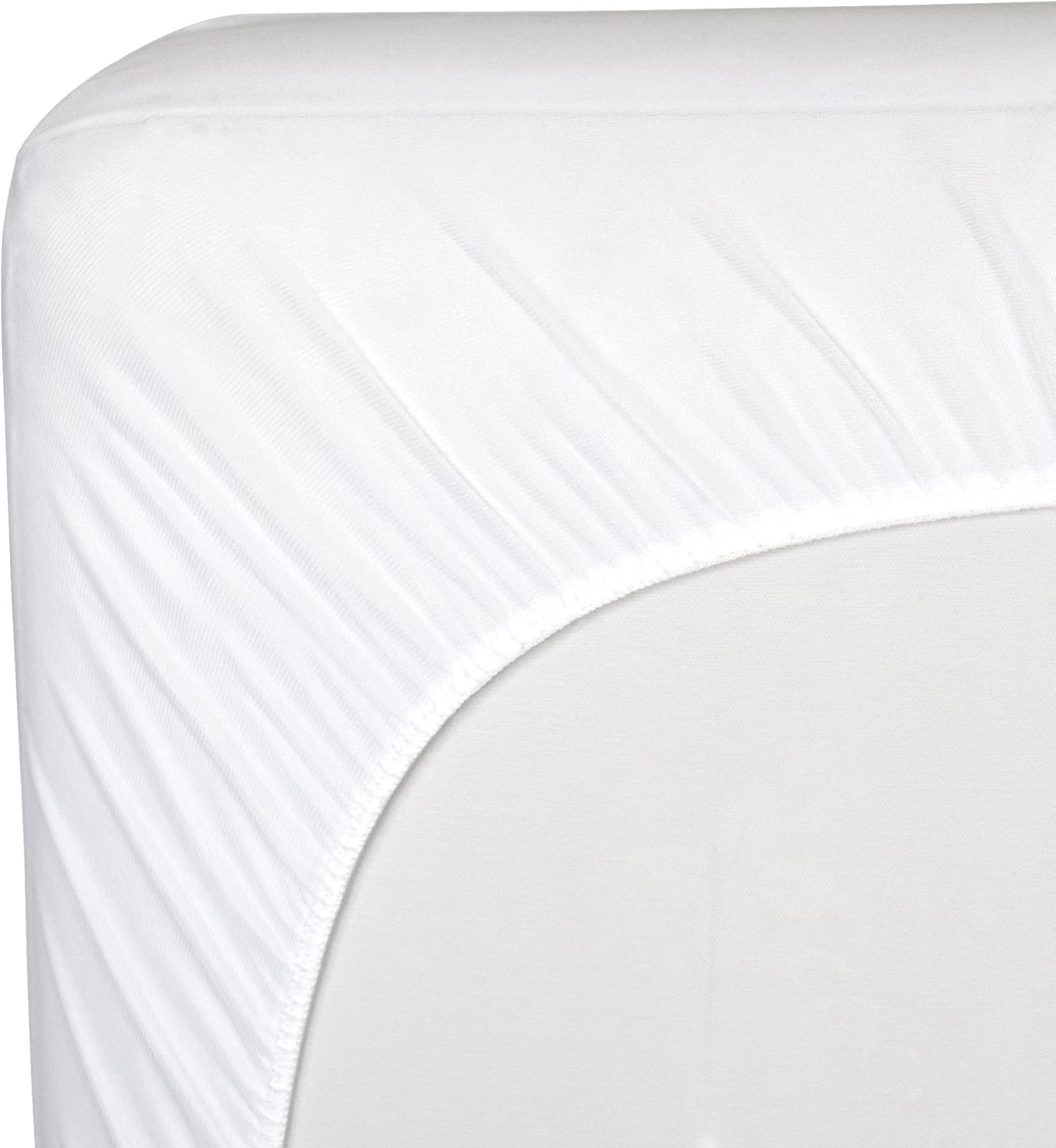 Sealy Baby Stain Protect Antimicrobial Fitted Waterproof Infant Crib Mattress Protector Pad and Toddler Bed Cover, Durable and Comfortable Topper, Machine Washable & Dryer Friendly, 52” x 28”- White