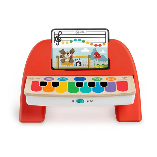 Baby Einstein Cal’s First Melodies Magic Touch Wooden Piano Musical Baby Toy, Ages 6-36 Months