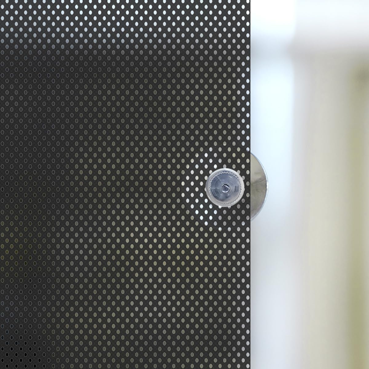 SCHRLING No Drill Cordless Light Filtering Window Shade, Transparent Temporary Shade for Filtering Glare, 39" W x 63" L with Suckers, for Living Room, Bedroom