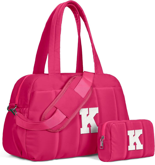 Dance Bag, Kid Weekender Bags，Girl Overnight Bag with Wet Pocket，Sweet 16 Gifts for Girls-Lightweight Travel Tote Personalized Cheer Bags with Makeup Pouch