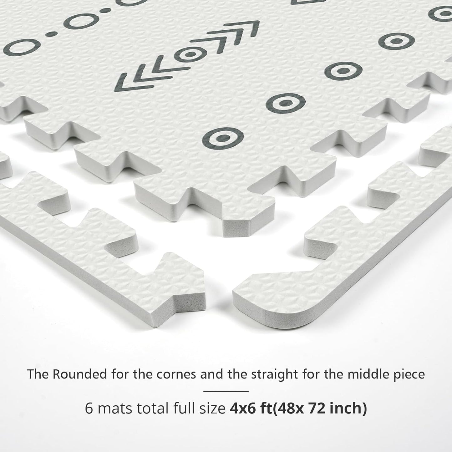 Baby Foam Play Mat, PIGLOG 72x48 Baby Crawling Mat, Floor Mats for Kids for Infants with Interlocking Floor Tiles, Toddler Playmats for Indoor and Outdoor, Easy to Clean Playroom Mats, Bohemia