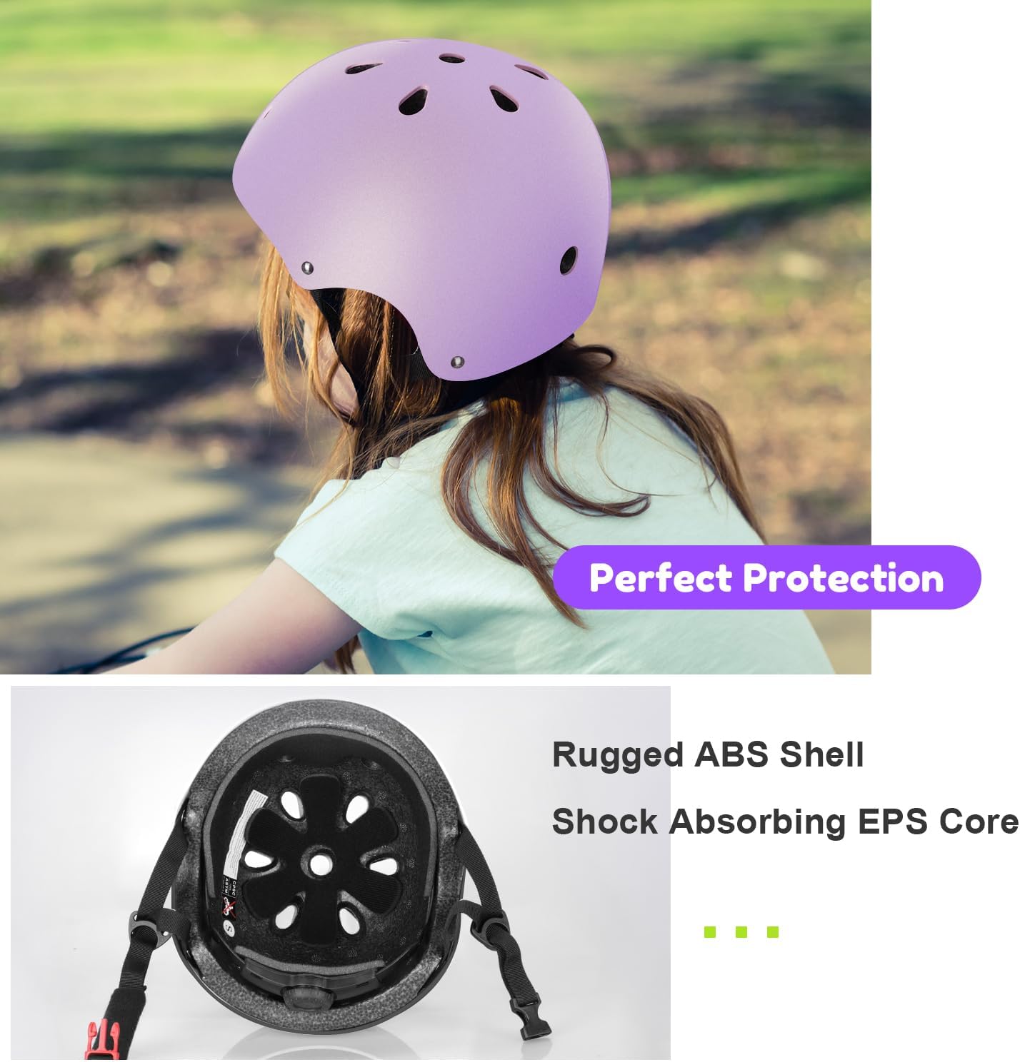 Kids Helmet, Toddler Adjustable Kids Ages 3-8 Years Old Boys Girls Multi-Sports Safety