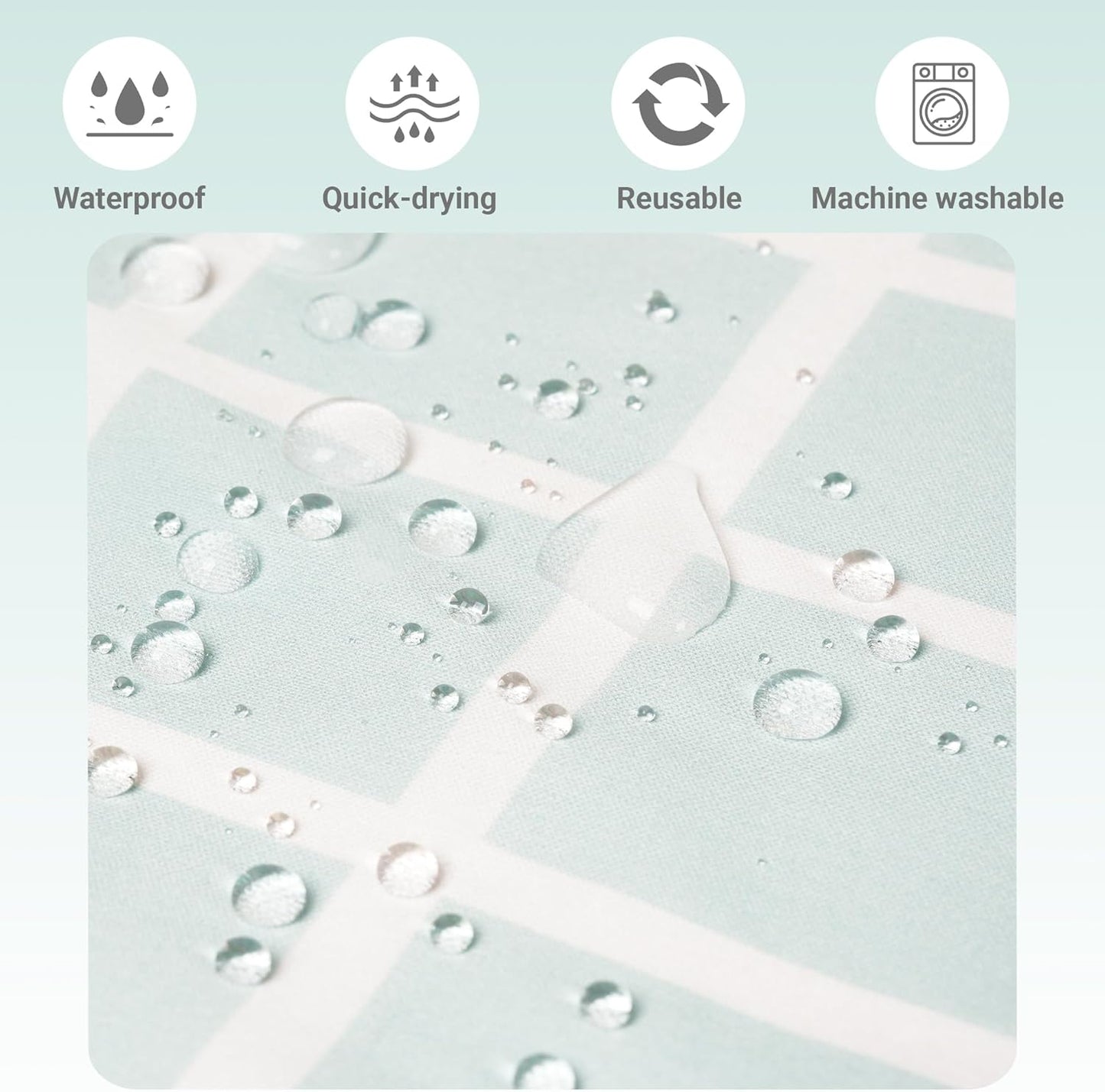 HECCEI Wet Dry Bag, 2-Pack Reusable Waterproof Wet Bagsfor Swimsuits & Baby Clothes, Leakproof Cloth Diaper Wet Bags for Travel & Diaper Changes (Garden Friend)