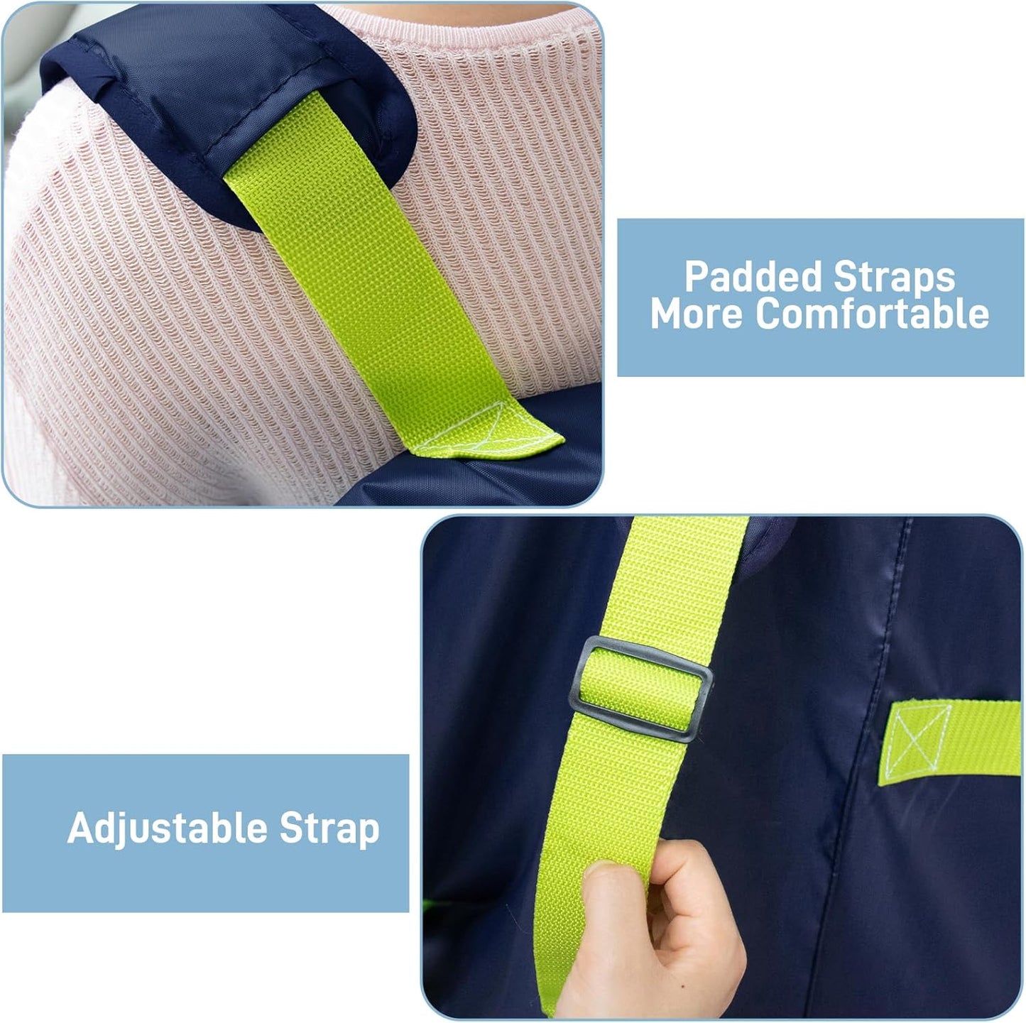 Gate Cheak Stroller Bag for Airplane Travel, Standard or Double Stroller Travel Bag For Airplane, Waterproof Travel Carry Bag, Large Stroller Cover, Navy