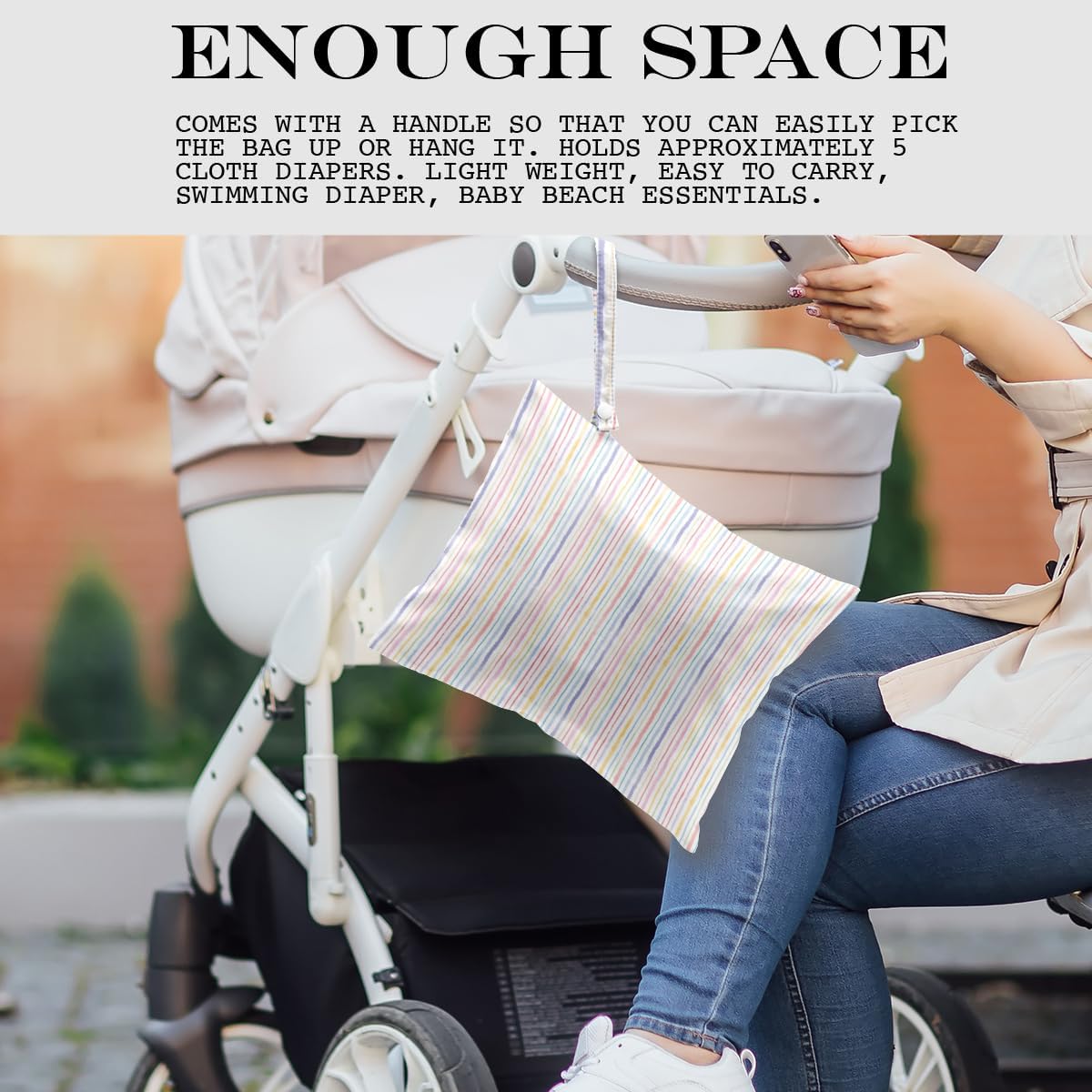 Wet Bag, Wet Dry Bag, Wet Bag for Swimsuit, Travel, Beach, Pool, Diapers, Dirty Yoga Gym Clothes, Makeup Bag, Waterproof Tropical Palm Leaves Decor Jungle Palm Leaf Favors