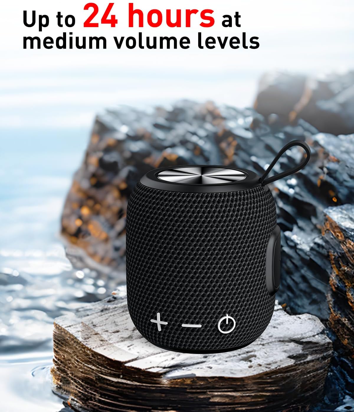 Portable Bluetooth Speakers Wireless Mini Speaker Bluetooth 5.0, 360 HD Surround Sound Stereo, IPX7 Waterproof for Travel, Pool and Outdoor Shower Speaker