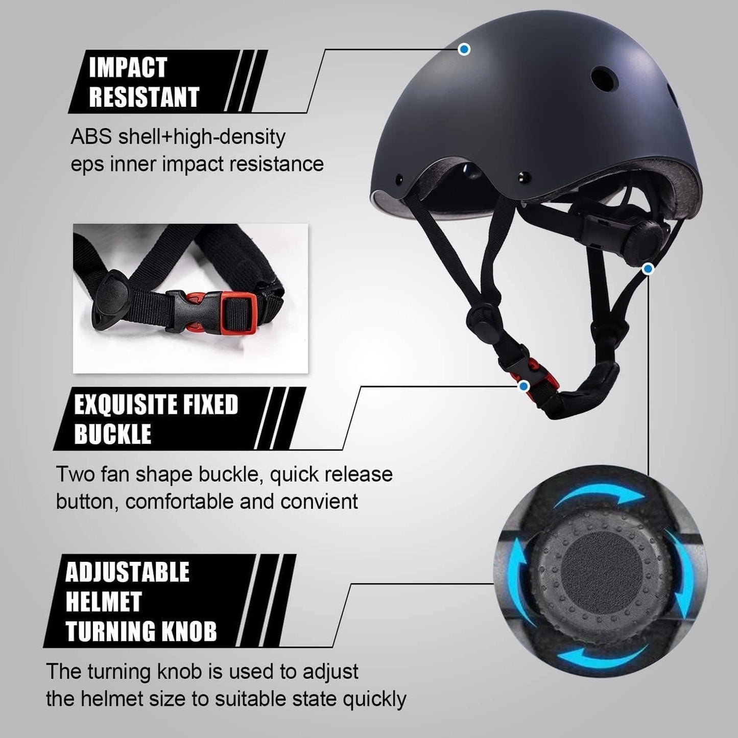 Color Gradient Adjustable Kids Bike Helmet Toddler Helmets for 3-5-8-14 Years Kids Girls Boys Youth Bicycle Helmet for Scooter Balance Bike Roller Skating Skateboard