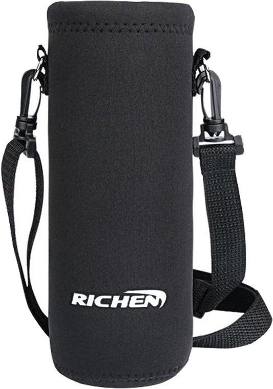 RICHEN Neoprene Water Bottle Carrier Bag with Adjustable Shoulder Strap,Insulated Water Bottle Cover for Stainless Steel/Glass/Plastic Bottles