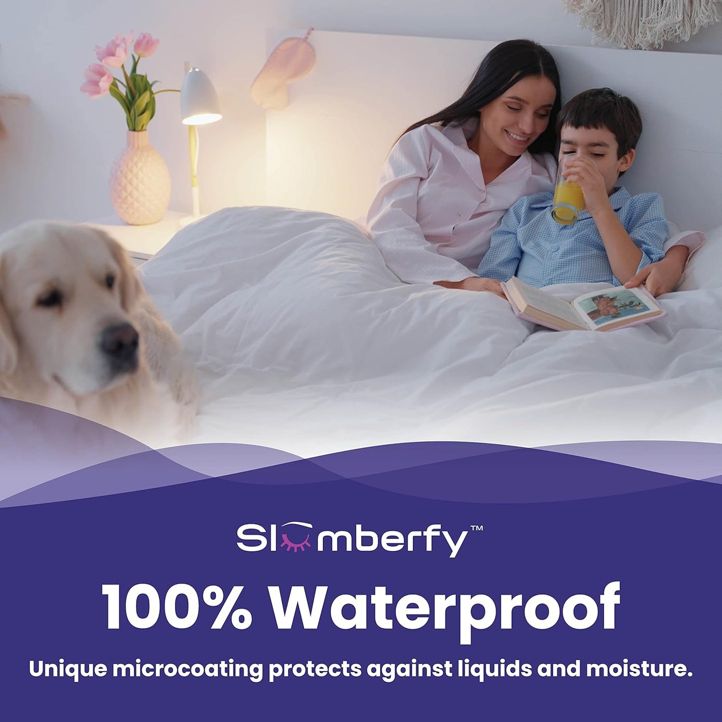 Twin XL Size Waterproof Viscose Made from Bamboo Mattress Encasement by Slumberfy - Premium Skin-Safe Mattress Protector with 360° EZ Zipper, Bed Bug, Zippered Encasement (39x80 in)
