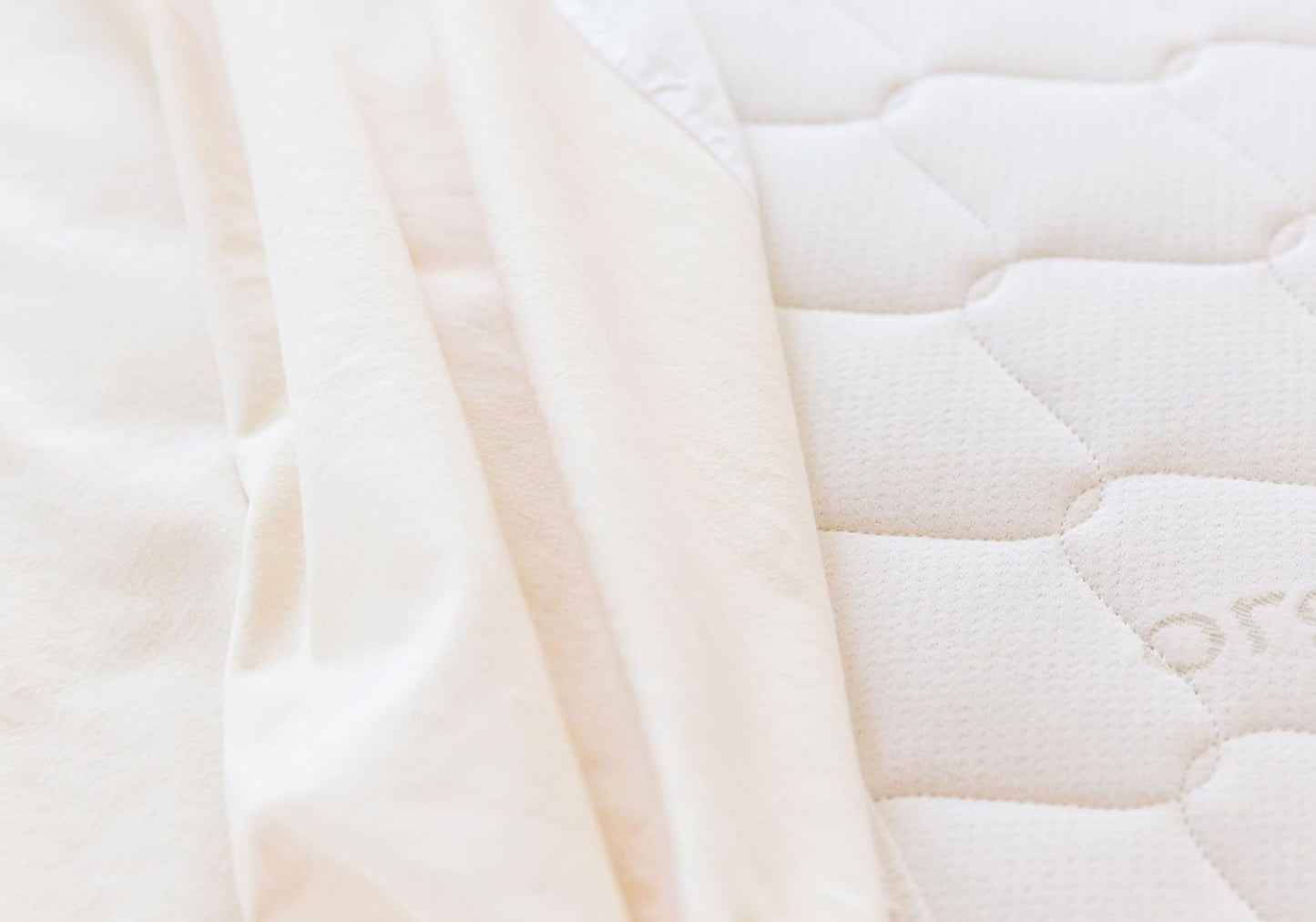 Naturepedic Organic Waterproof Mattress Protector Pad - Washable & Reusable Fitted Stretch Knit Mattress Cover - Highly Absorbent Bed Incontinence Pads - Breathable Fitted Cover for Twin 9"-16"