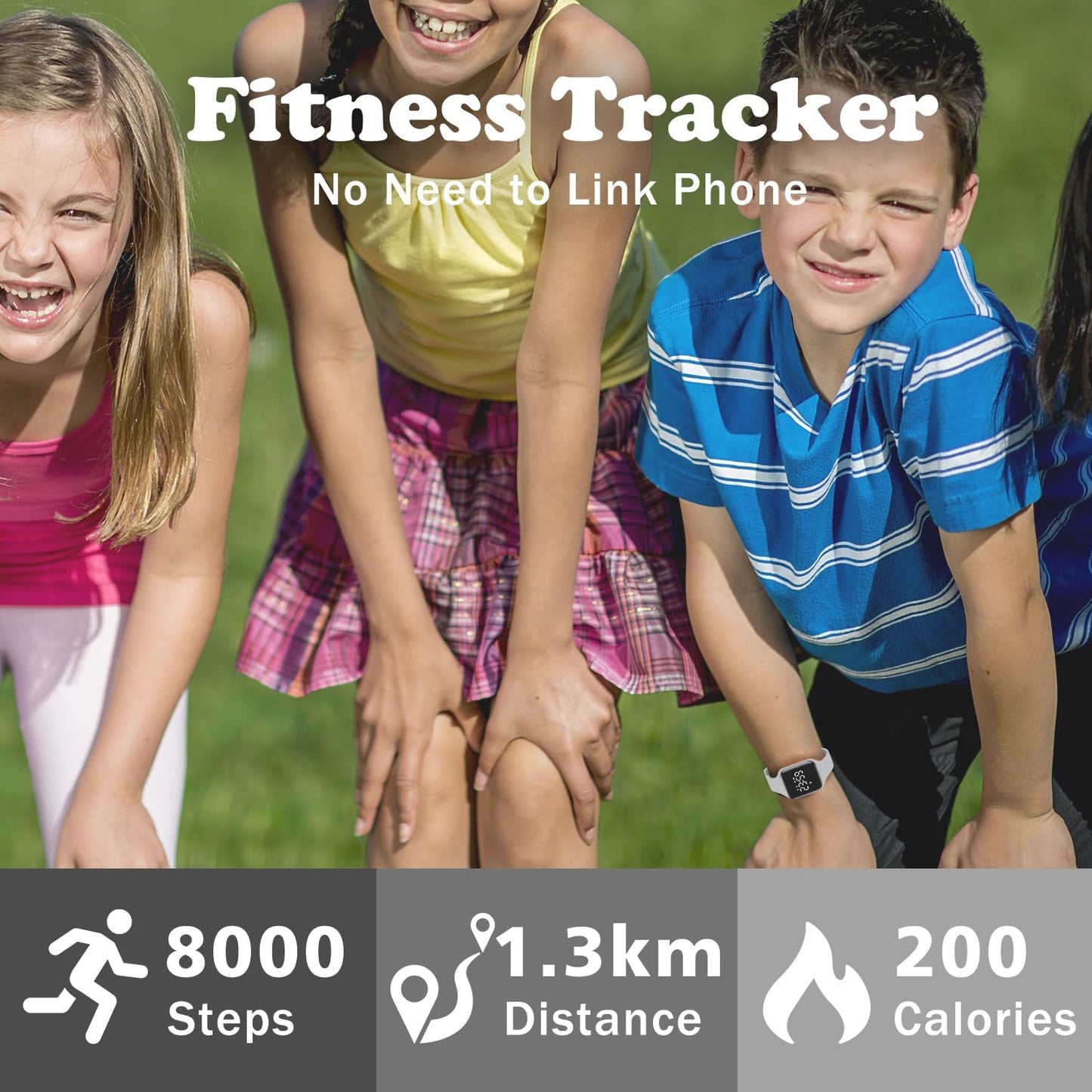 Kids Watches for Girls Boys Digital Sport Watch with Step Counter Pedometer Vibration Alarm Clock, No App Waterproof Fitness Tracker Kids Watch Boys Girls Teens Students Ages 5-16