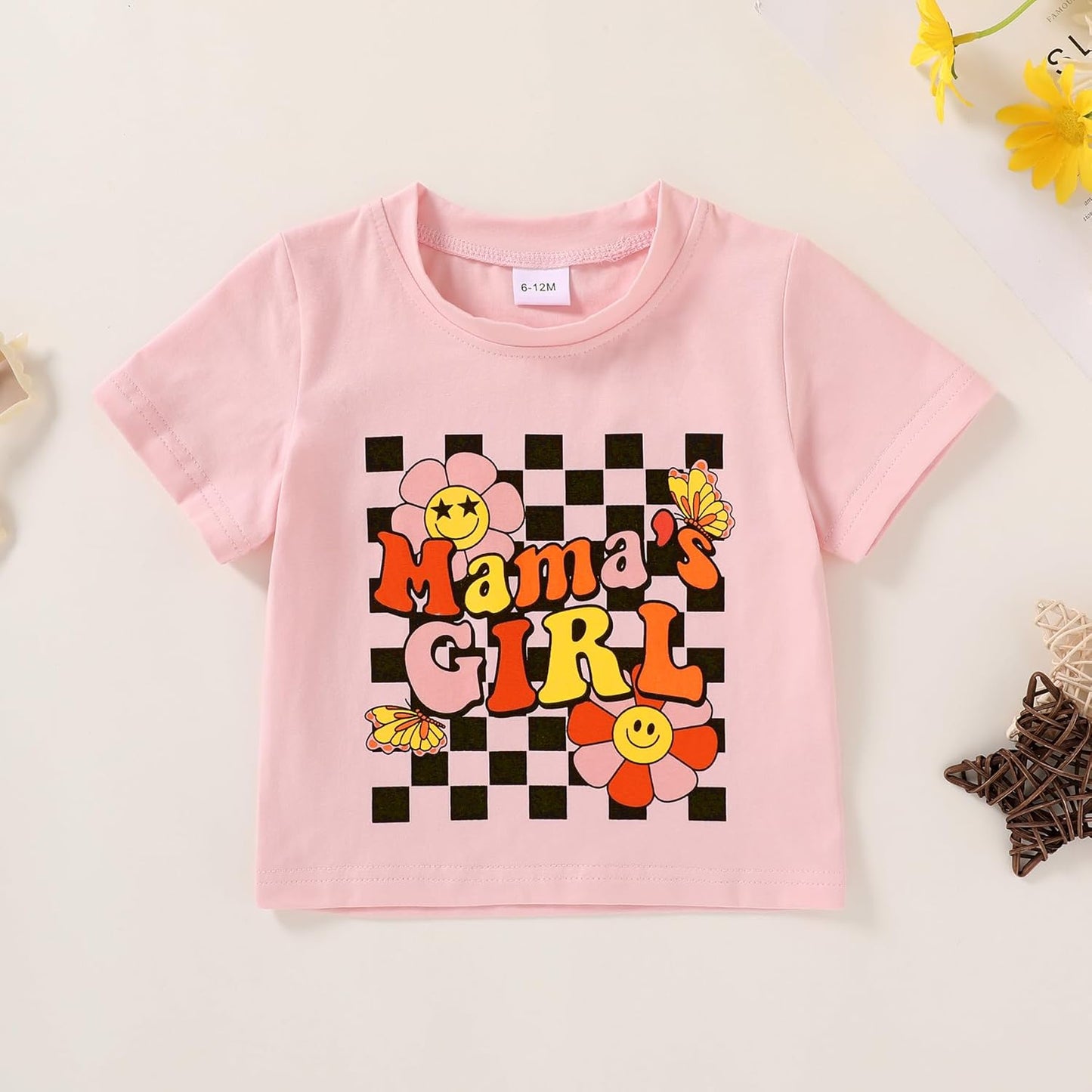 Happy Town Toddler Clothes Baby Boy Girl Smiley Face Shirt Short Sleeve T-Shirt Tee Summer Tops Outfits