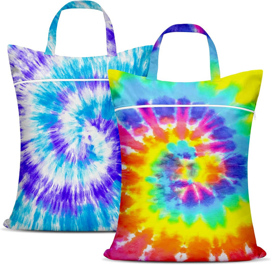 2 Pcs Large Travel Laundry Bag Waterproof With Handle - Washable for Dirty Clothes, Wet Dry Bag for Bathing Suit, Workout, Gym, Swimming Pool, College Dorm