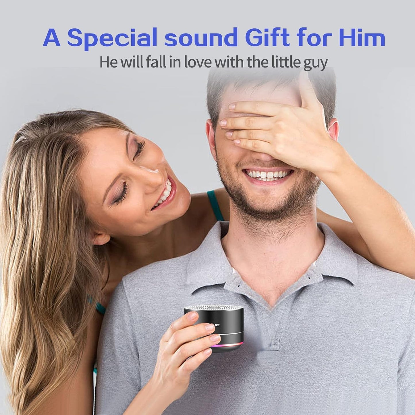 LENRUE Portable Bluetooth Speakers,Wireless Speaker with Clear Sound, Long Playtime, Small Mini Metal Speaker,Christmas Birthday Gifts for Men, Women,Kids(Black)