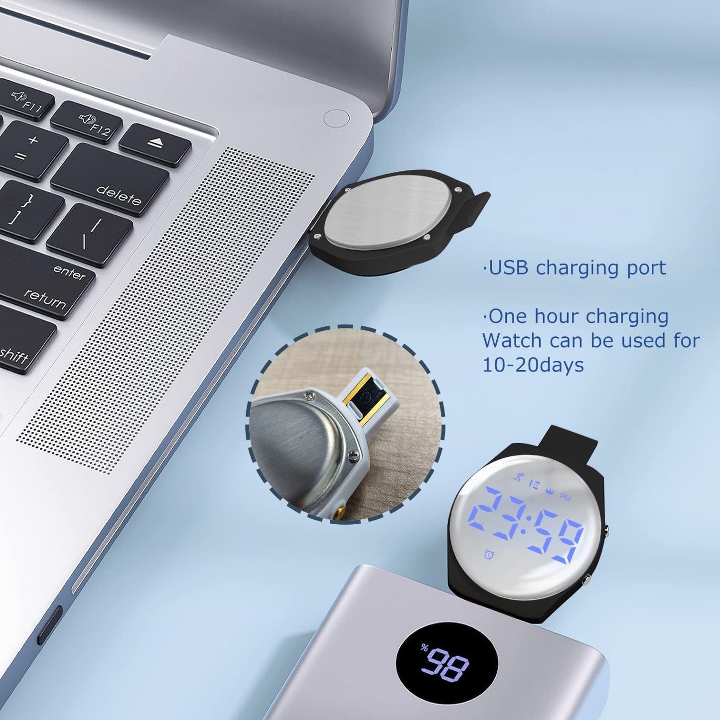 Kids Watches for Girls Boys Digital Sport Watch with Step Counter Pedometer Vibration Alarm Clock, No App Waterproof Fitness Tracker Kids Watch Boys Girls Teens Students Ages 5-16