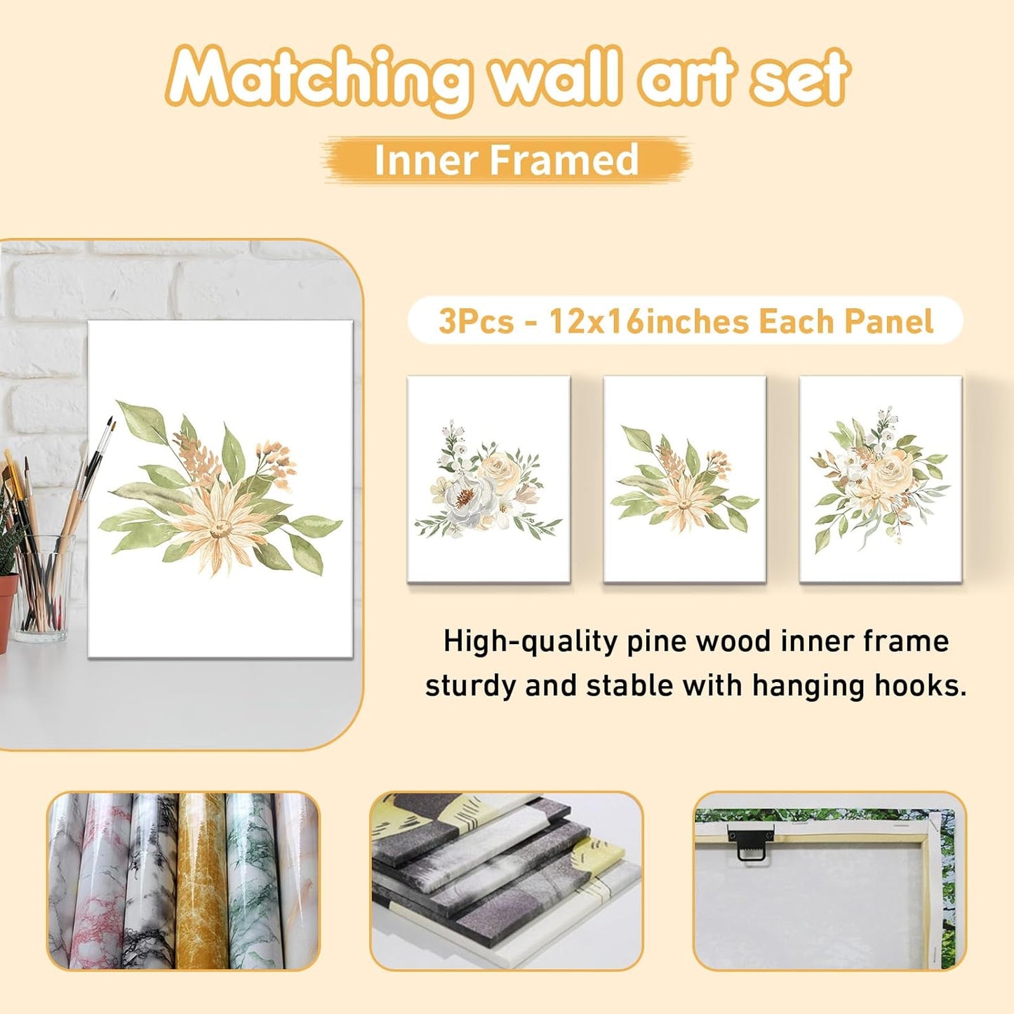 Custom Baby Crib Set - 5 Pcs Personalized Name Flowers Crib Bedding Set for Infants Toddlers - Soft Double Layer Nursery Bedding Set for Girls Boys - Customized Gifts for Baby Shower Birthday