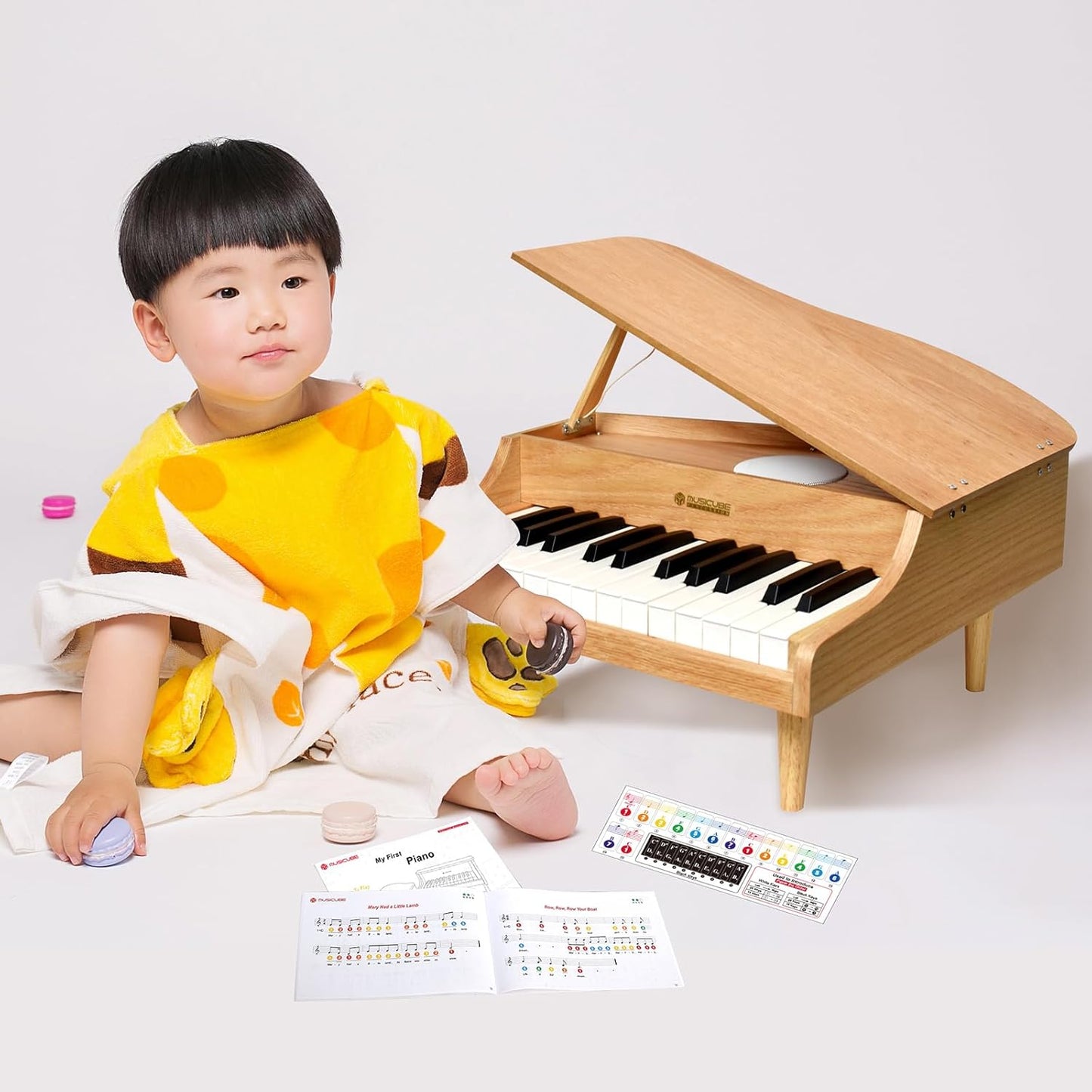 MUSICUBE 25 Keys Grand Digital Piano for Baby Toddler Kid Toy Mini Piano for Baby Educational Musical Toys Gift for Boys Girls Ages 3+