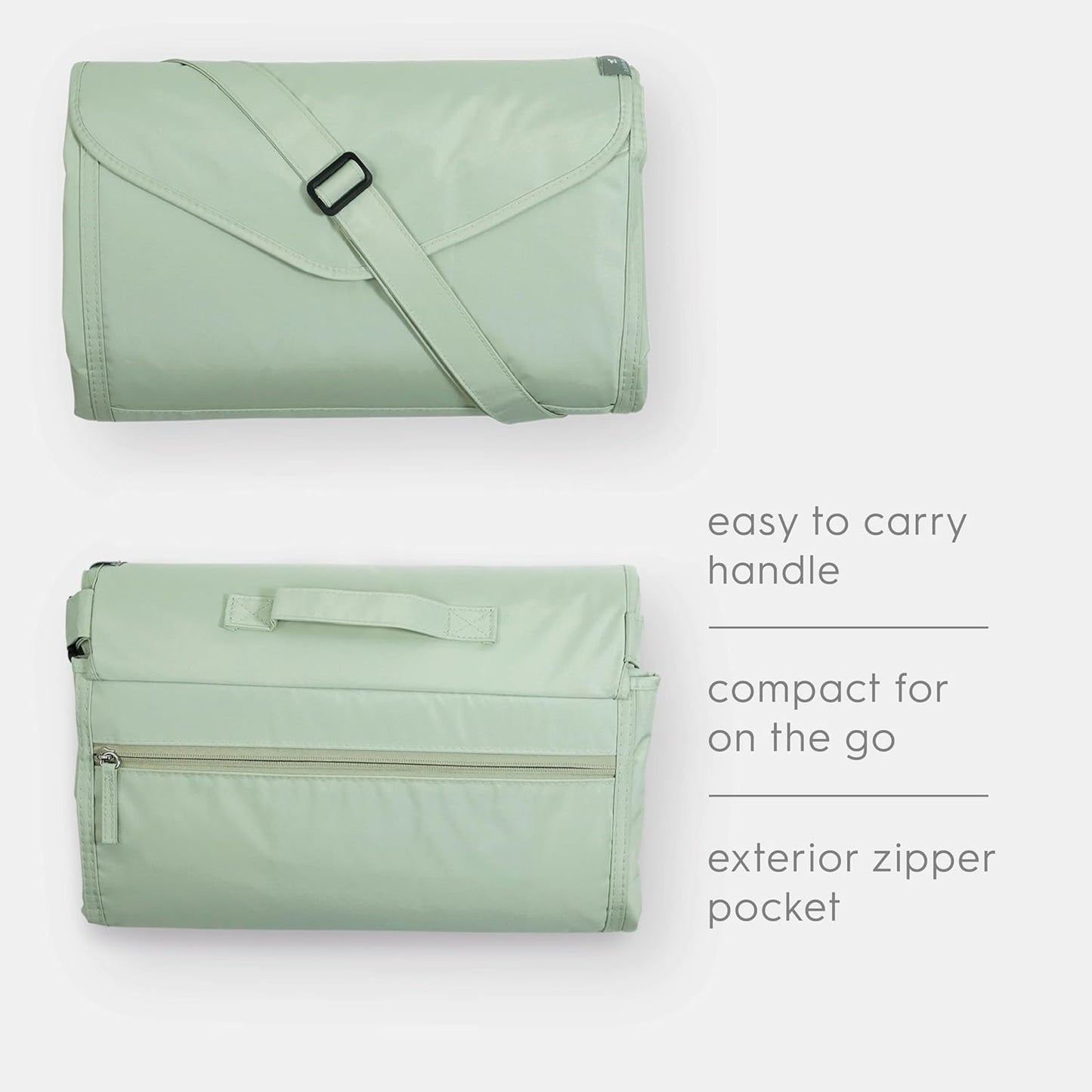 Little Unicorn 5'x10' XL Outdoor Family Picnic & Beach Blanket | Durable & Water-Resistant Fabric | Compact Fold & Easily Wipes Clean | Zipper Pocket (Woodland Mushroom)