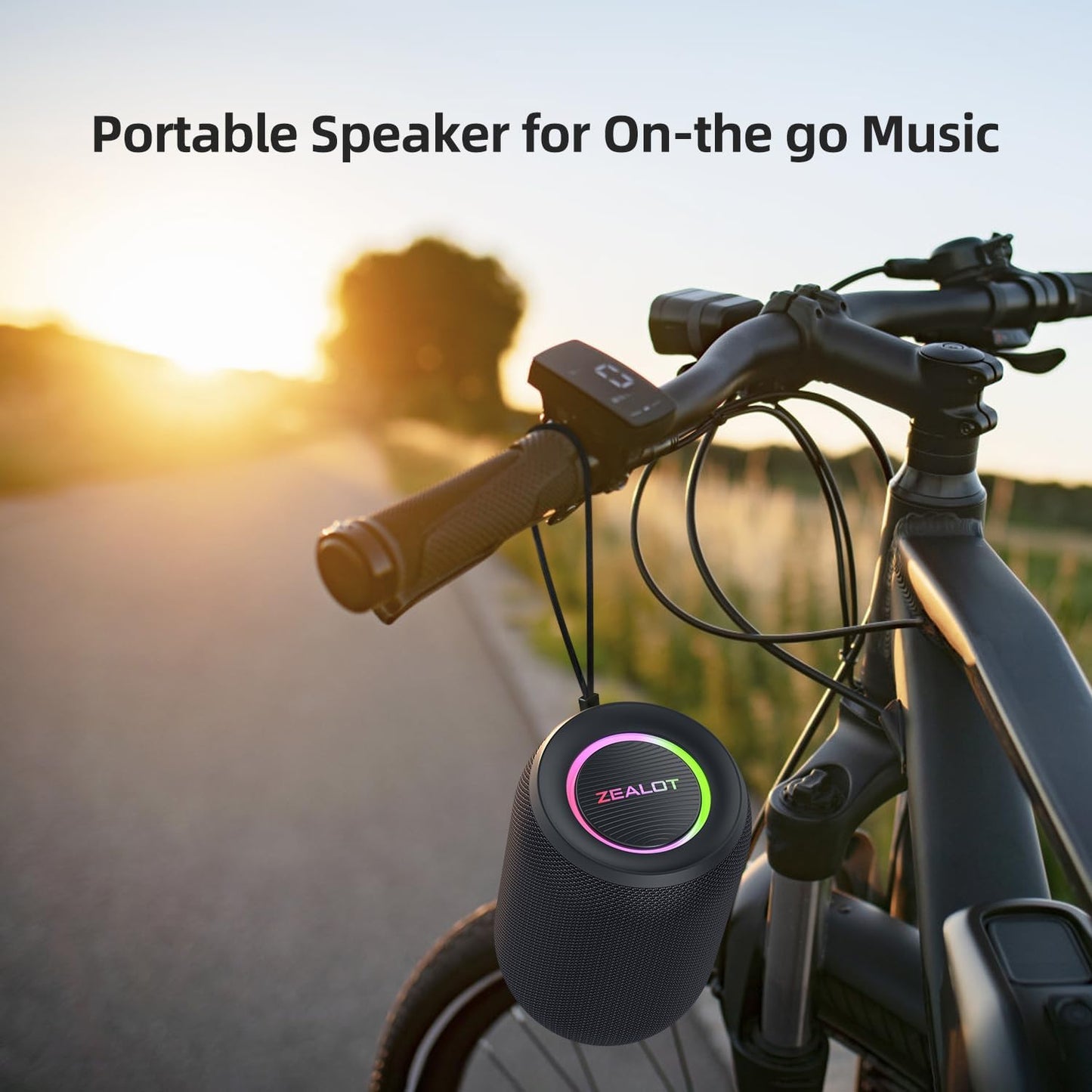 ZEALOT Bluetooth Speaker for Kid, Speakers Bluetooth Wireless, S32pro 15W Outdoor Portable Speaker, BT5.3/ USB/TF/AUX, Loud Stereo Sound, Dual Pairing, for Home Party Pool Beach-Black