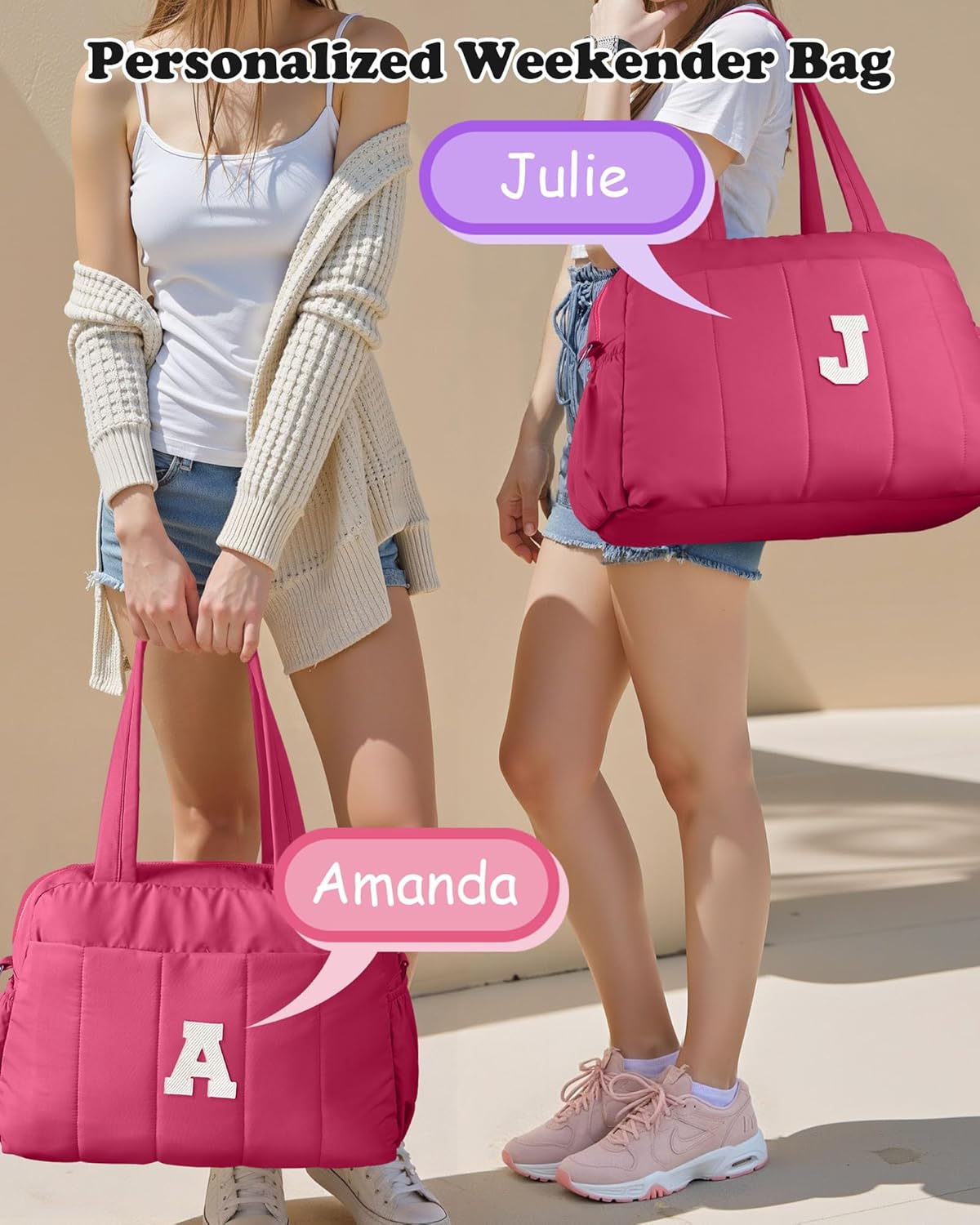 Dance Bag, Kid Weekender Bags，Girl Overnight Bag with Wet Pocket，Lightweight Travel Tote Personalized Cheer Bags with Makeup Pouch-11 Year Old Girl Birthday Gifts