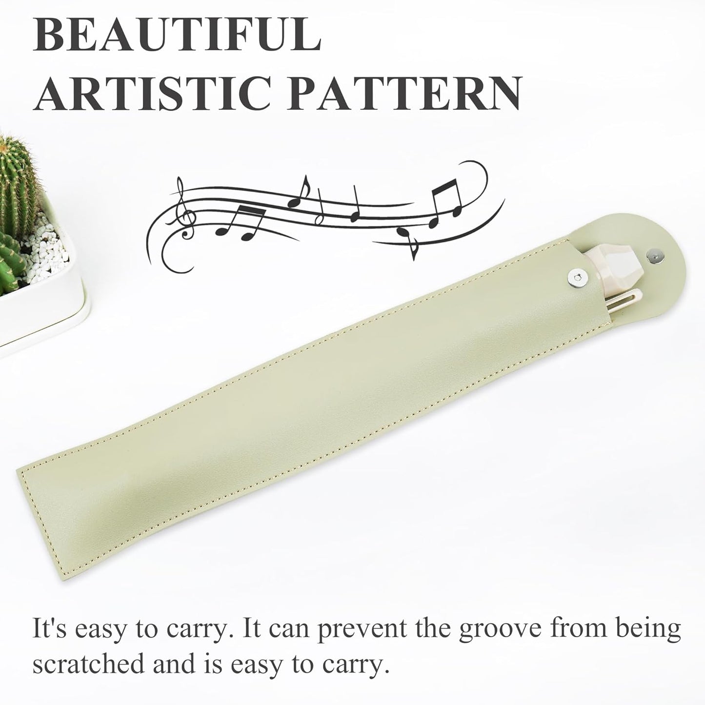 LIZIMANDU Recorder Instrument for Beginner Adults,8-Hole Soprano Descant Recorder Music Flute with with Cleaning Rod & Leather Case For Home Entertainment(2-Light Green)