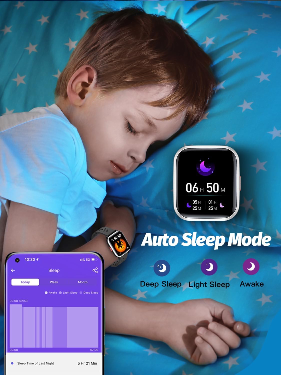 Kids Smart Watch Girls Boys, SmartWatch for Kids Smart Watch Gifts for 4-16 Years Old with Sleep Mode 19 Sports Mode Pedometer Birthday Gift for Boys Girls