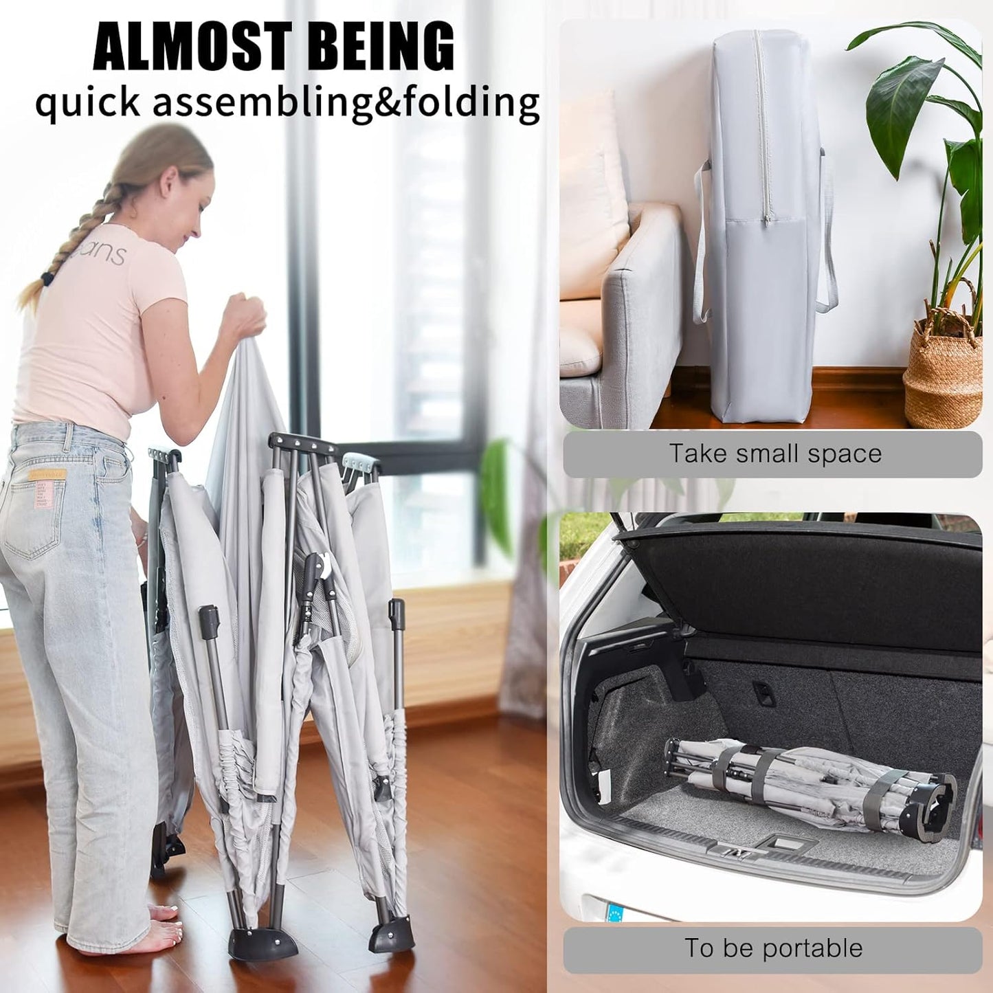 Baby Playpen Foldable, Heyo.Ja Large Play Yard, Playpen for Babies and Toddlers, Play Pens for Babies and Toddlers with Gate, Indoor & Outdoor Portable Play Pen (71"×59")