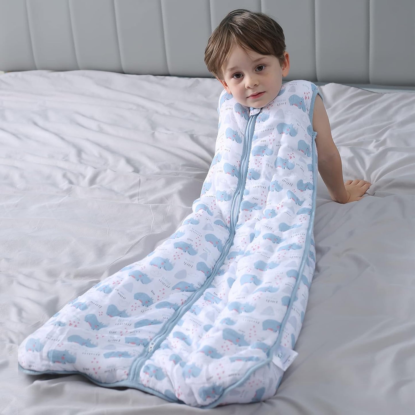 Toddler Sleep Sack, 70% Rayon from Bamboo and 30% Cotton Baby Wearable Blanket Winter 2.5 TOG Sleeping Sacks Warm (2-4T)