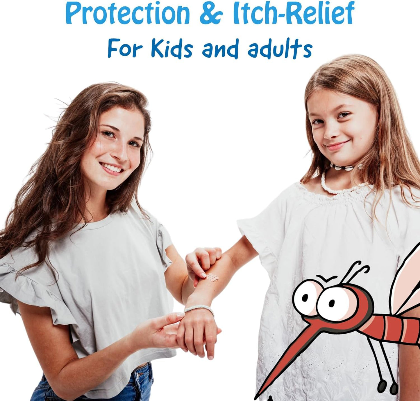 Moskinto The Original Mosquito Itch Relief Patches for Kids & Adults, Bug Bite Patches Soothe Swelling & Itching, Anti Itch Bug Bite Relief, Suction Tool Alternative, Travel Pack, 24 Count, Pack of 2