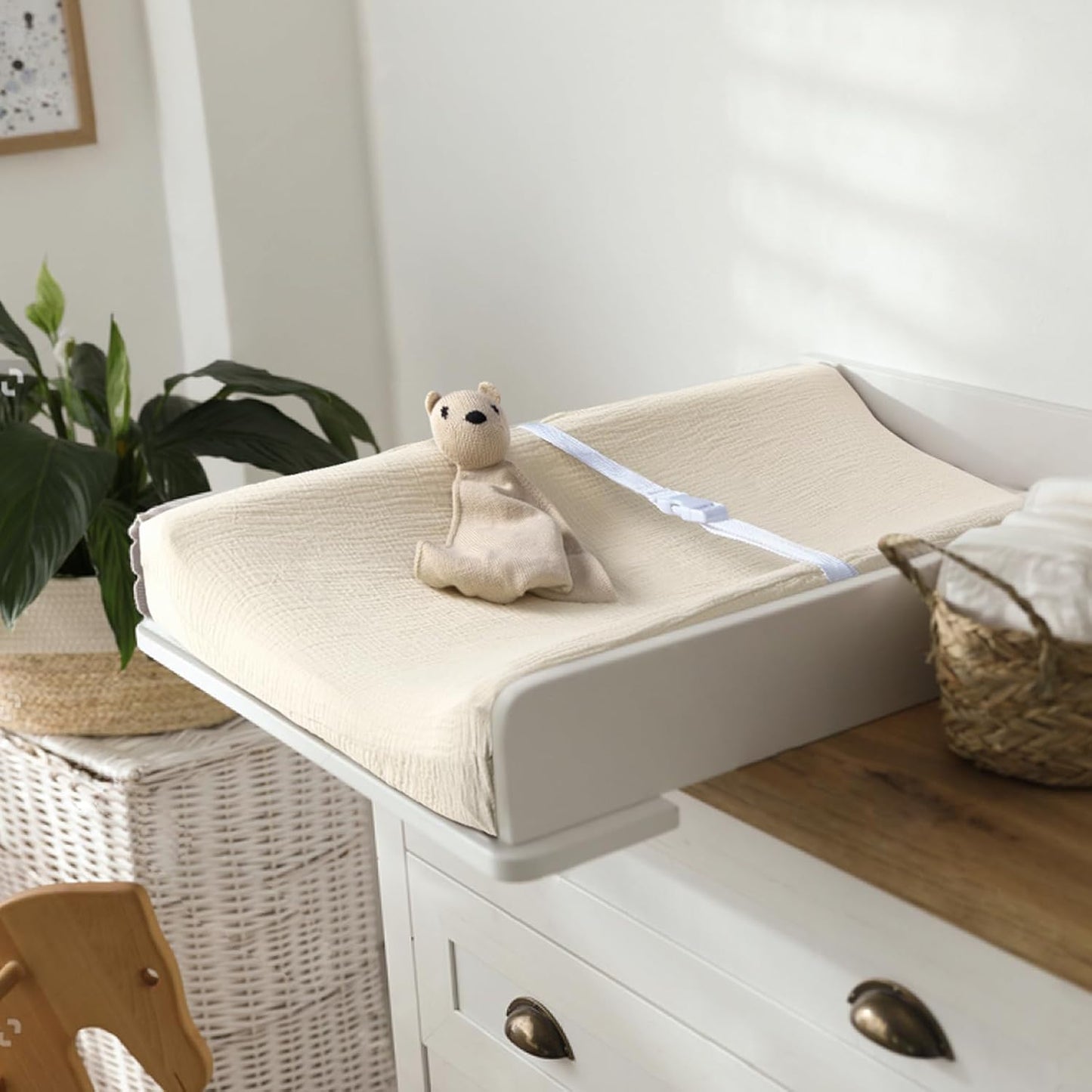 lulumoon Baby Changing Pad Cover: Muslin Diaper Changing Table Pad Cover - Changing Pad Sheets for Girls Boys