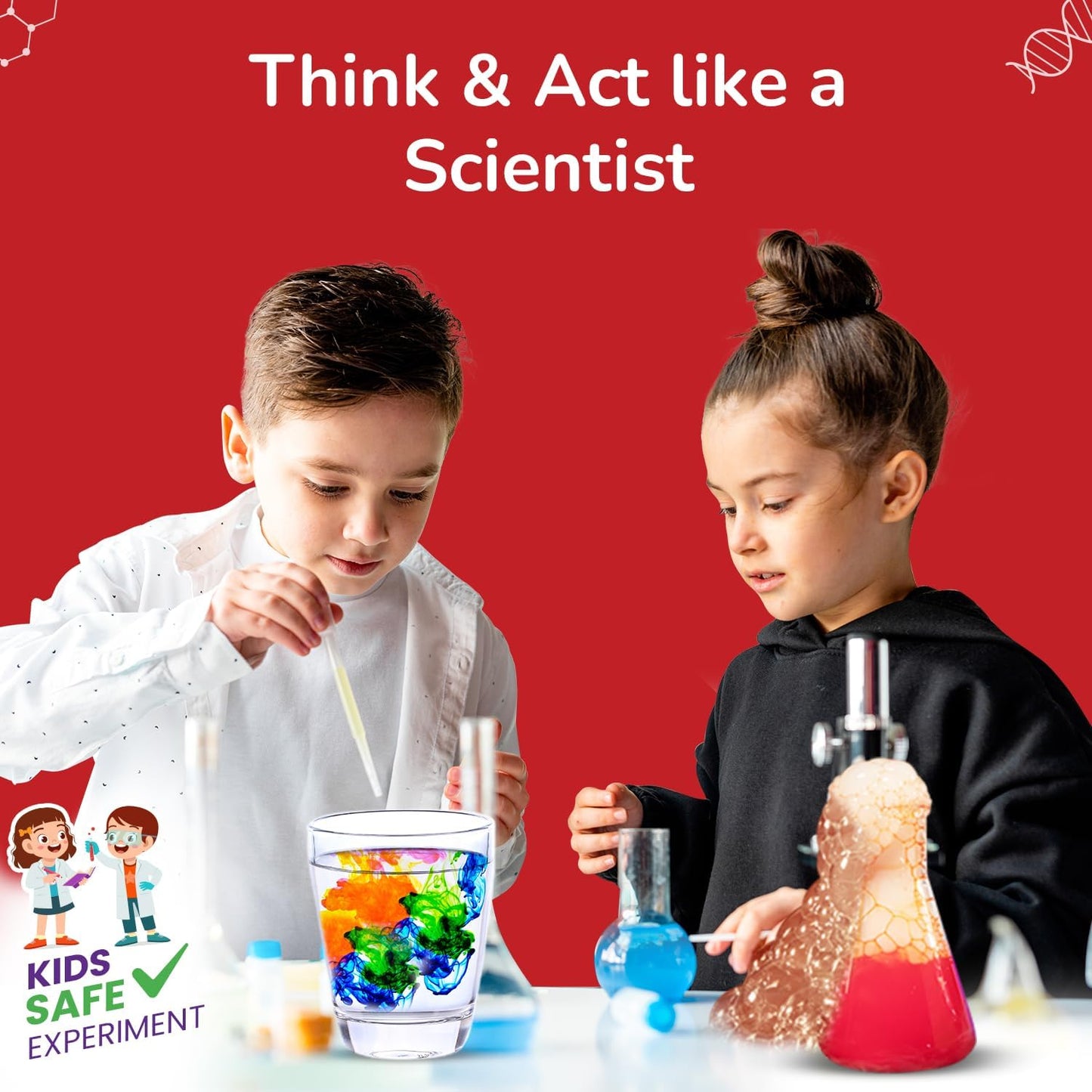 Smartivity My First Science Experiment Kit for Kids Ages 6,7,8,9,10,11,12 Years | 50+ Experiments I Birthday Gift for Kids I Educational Science Projects for Boys & Girls, STEM Toys for 6-12 Years
