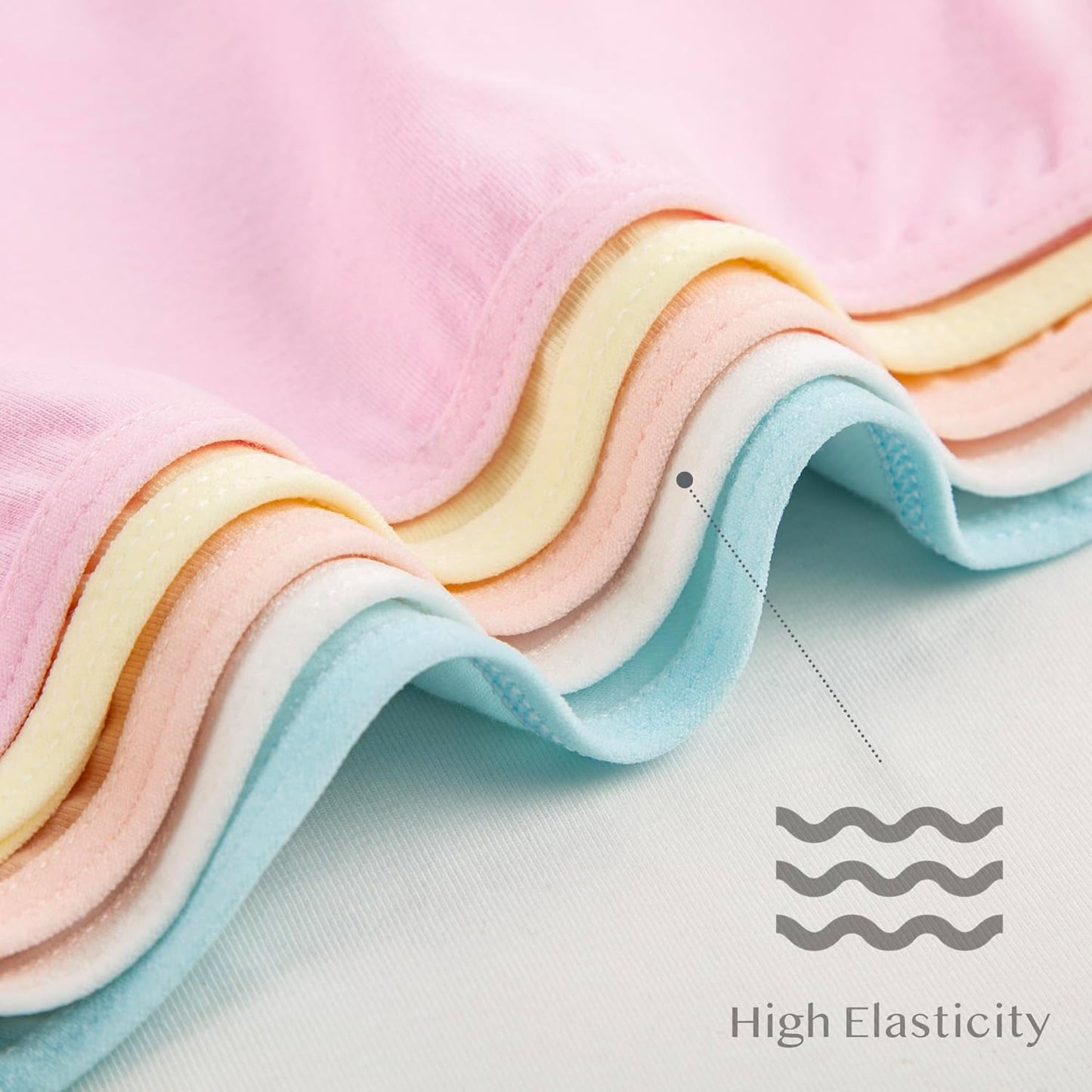 Donella Girls' Soft Cotton Underwear - Kids Bikini Brief Panties for Girls and Toddlers 5-Pack, Age: 2-15