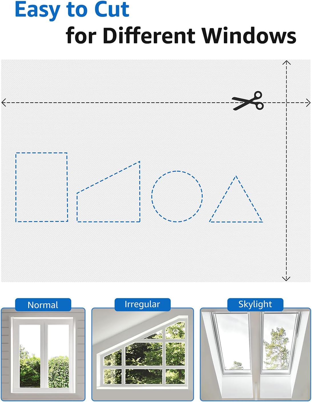 Sumobaby Blackout Curtains for Bedroom 32"x64" Portable No Drill Black Out Window Cover with Upgraded Hook&Loop Tapes,100% Blackout Shades,Thermal Insulated Blinds for Bedroom,Nursery(1 Panel,White)