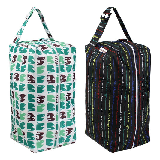 Mama Koala Waterproof Diaper Pods for Baby Items, Cloth Diapers, Swimsuits, Travel, Gym Clothes, Beach, Pump Parts, Toiletries, 2 Pack(DP-Love You)