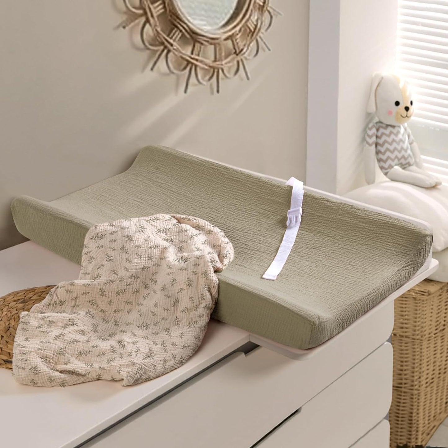 lulumoon Muslin Changing Pad Covers: Baby Cotton Changing Table Covers - Soft Changing Pad Sheets for Boys Girls