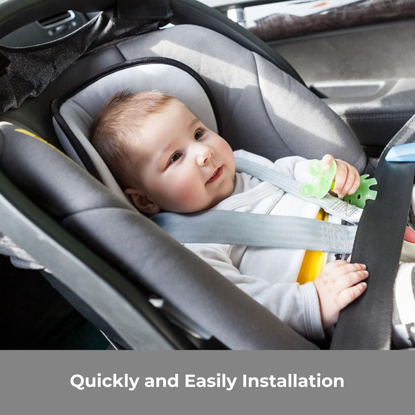 COOLBEBE New 2-in-1 Babybody Cushion for Baby Newborn Infants - Extra Soft Stroller Cushion Pads Car Seat Insert, Perfect for Carseats, Strollers, Swings, Grey