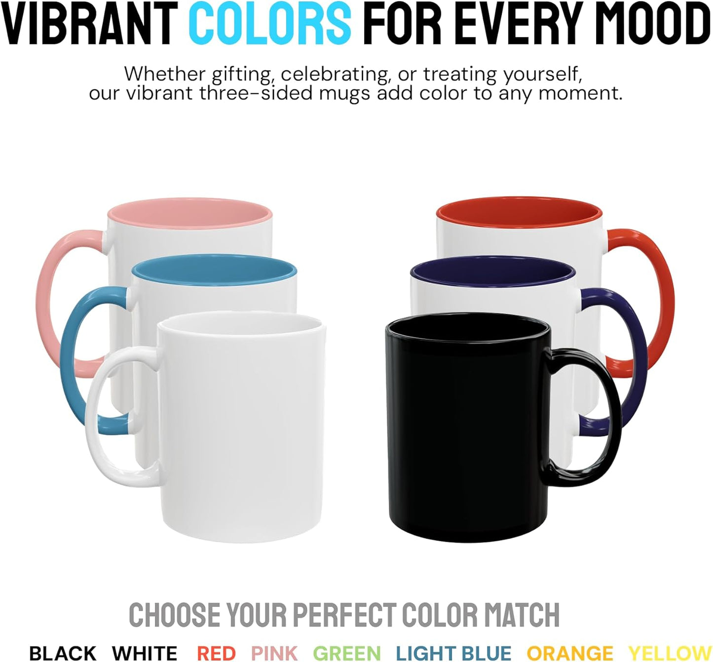 Personalized Coffee Mug – Custom Photo, Text, or Logo Ceramic Mug Tea Cup | Taza Personalizada with Picture or Message | Customized Gift Idea for Men & Women, Mom, Dad, Friends - White | 11oz