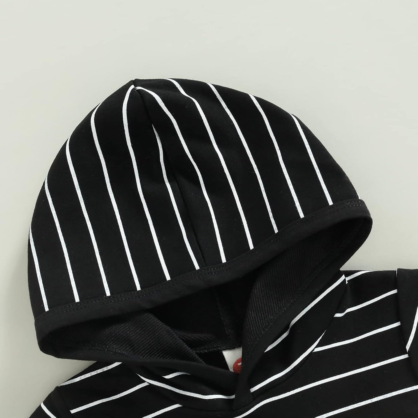 Toddler Baby Boy Summer Hooded Outfit Contrast Color Short Sleeve T Shirt Top Elastic Shorts Summer Clothes Set