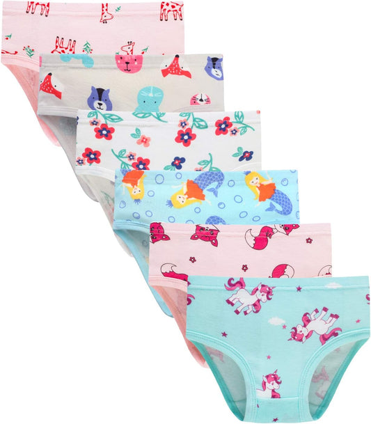 Boboking Soft Cotton Underwear Toddler Girls'Briefs Soft Undies
