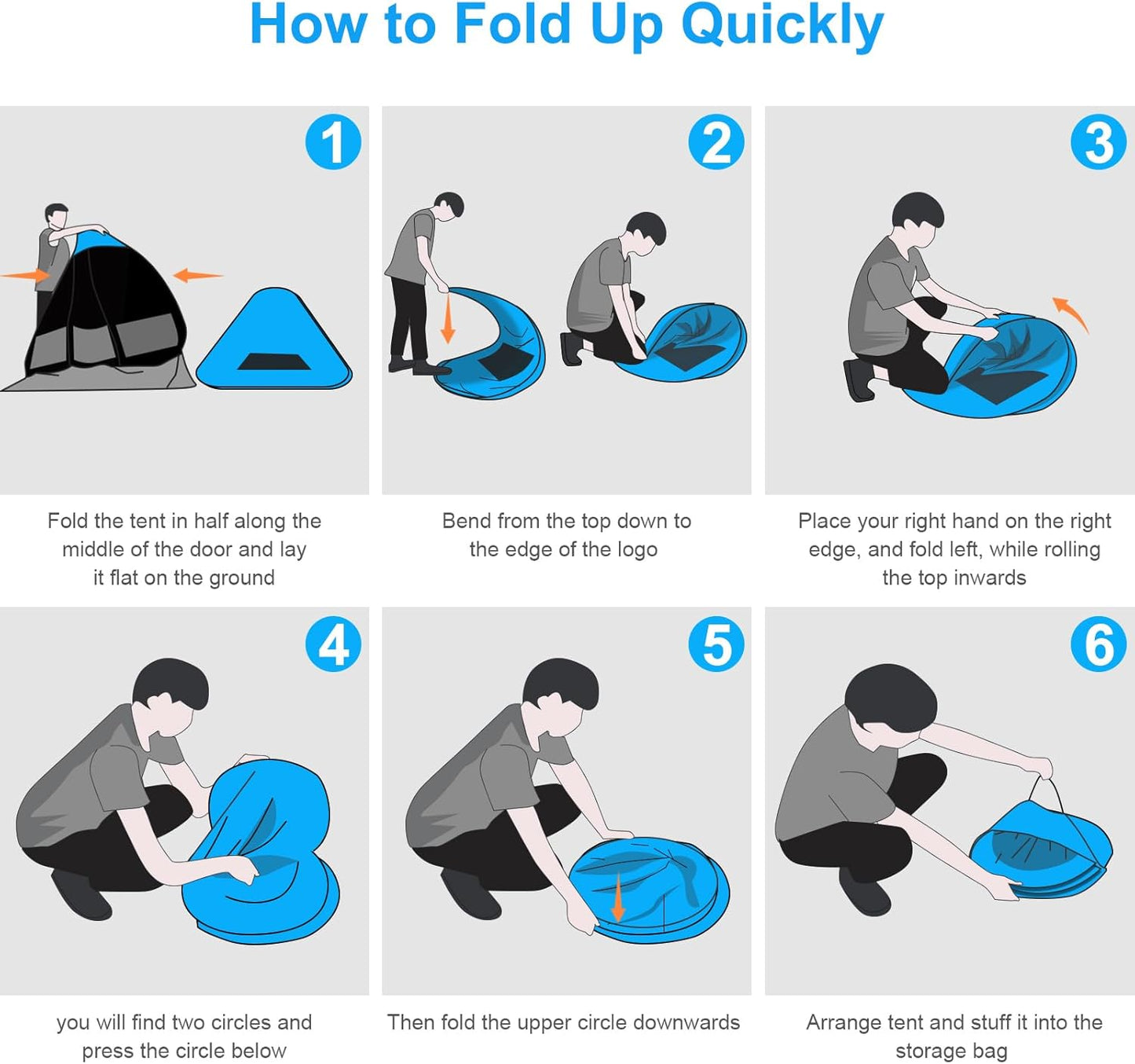 Gorich Easy Pop Up Beach Tent for 3-4 Person, UPF 50+ UV Protection Beach Umbrella Sun Shelter, Portable Lightweight Shade with Easy Foldable & Instant Setup