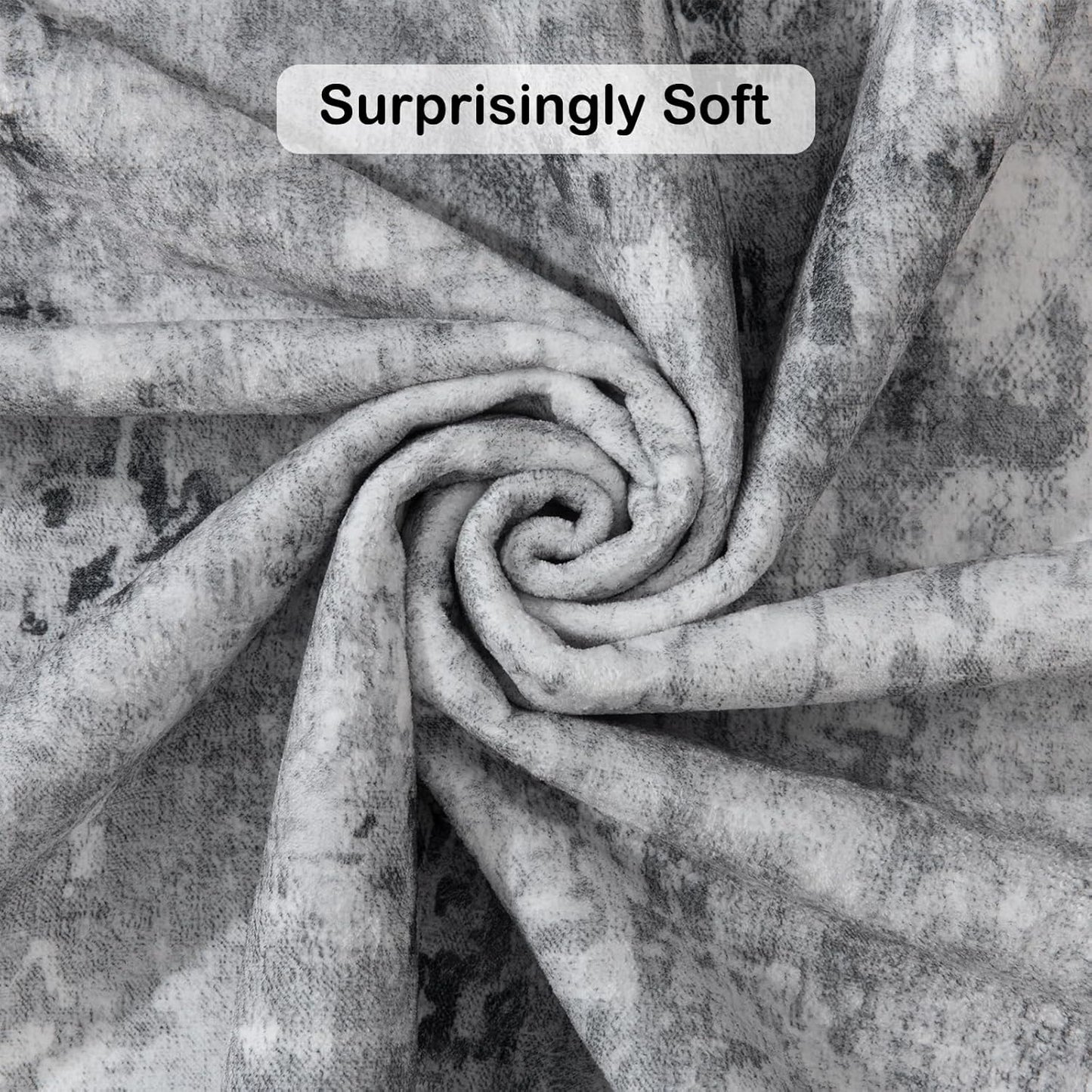 Entryway Rug 2x3 Grey Rug, Washable Abstract Small Rugs Non-Slip Low Pile Throw Rugs for Kitchen Floor, Front Door, Bedroom Bedside