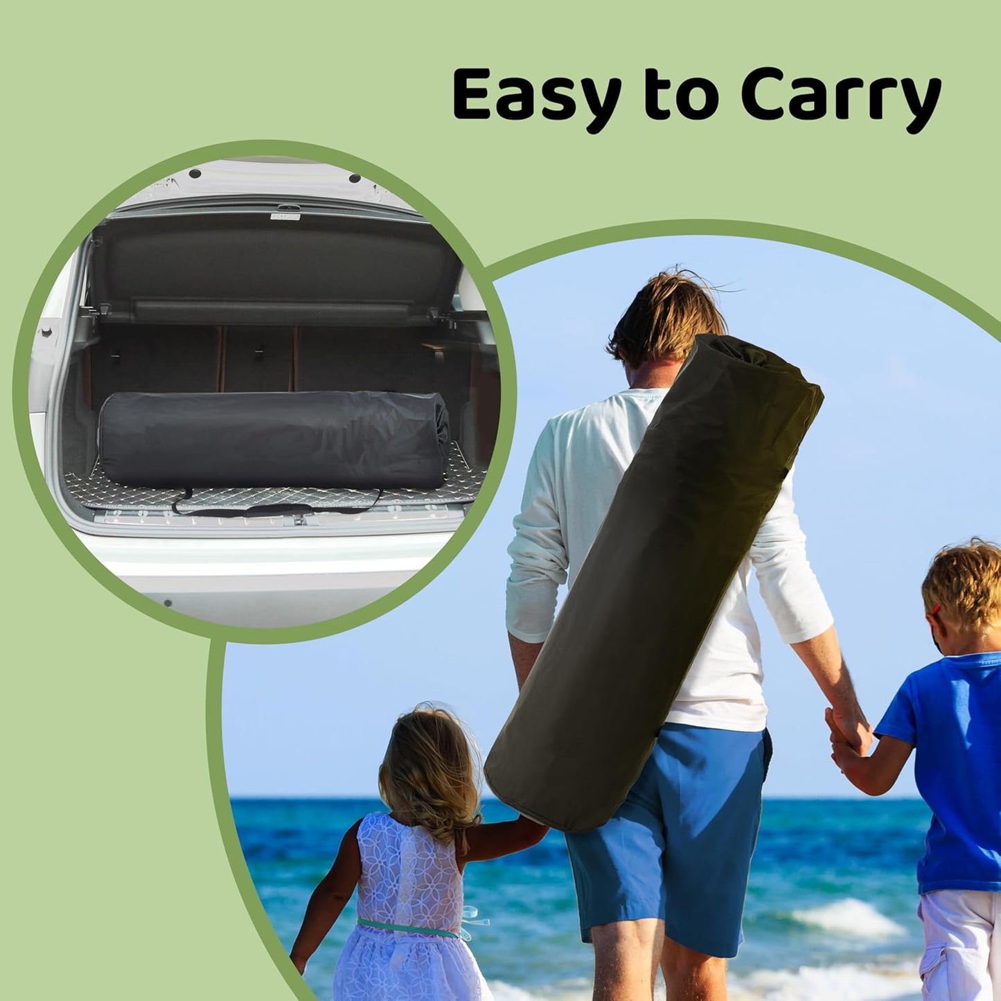 Pamo Babe Baby Playpen with Sun Protection Canopy - Indoor & Outdoor Play Yard for Babies and Toddlers - Baby Tent with Zipper Door