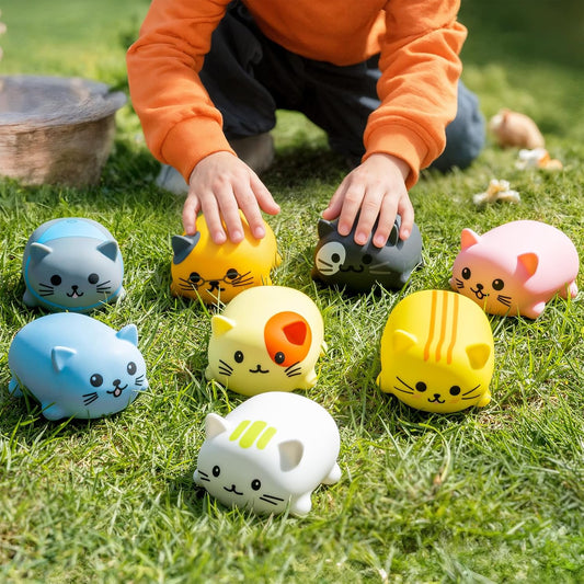 Ruko 1701 Musical Cats Piano Keyboards with Cute Meow Tone, Press Play Music Scale, Fun Music Toys for Kids, for Boys & Girls Age 3 4 5 6 7 8 9, Educational Instrument (8Pcs)