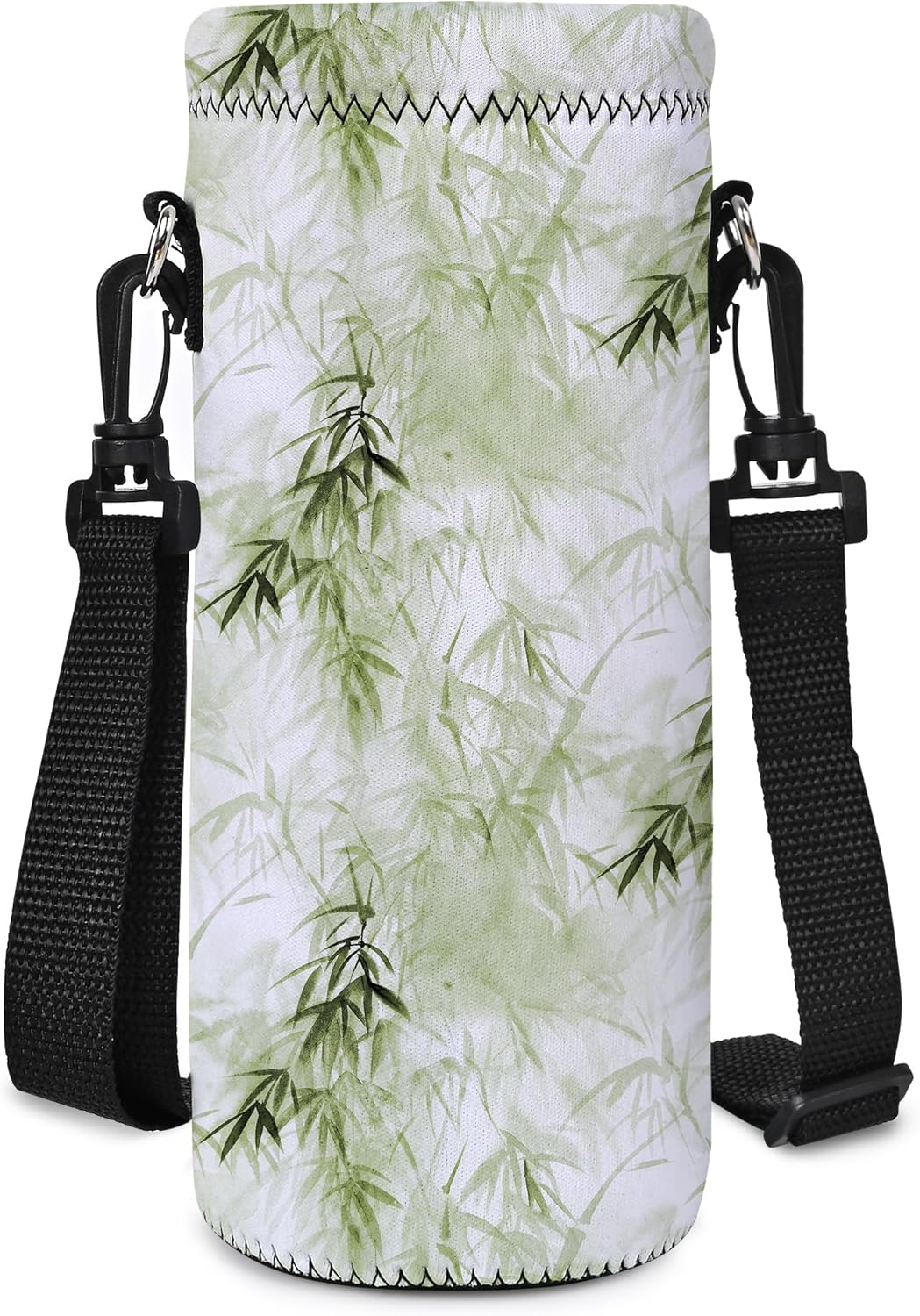 Neoprene Water Bottle Carrier Bag with Adjustable Shoulder Strap for Men Women Walking Hiking,Portable Insulated Holder Case for Stainless Steel/Glass/Plastic Bottles