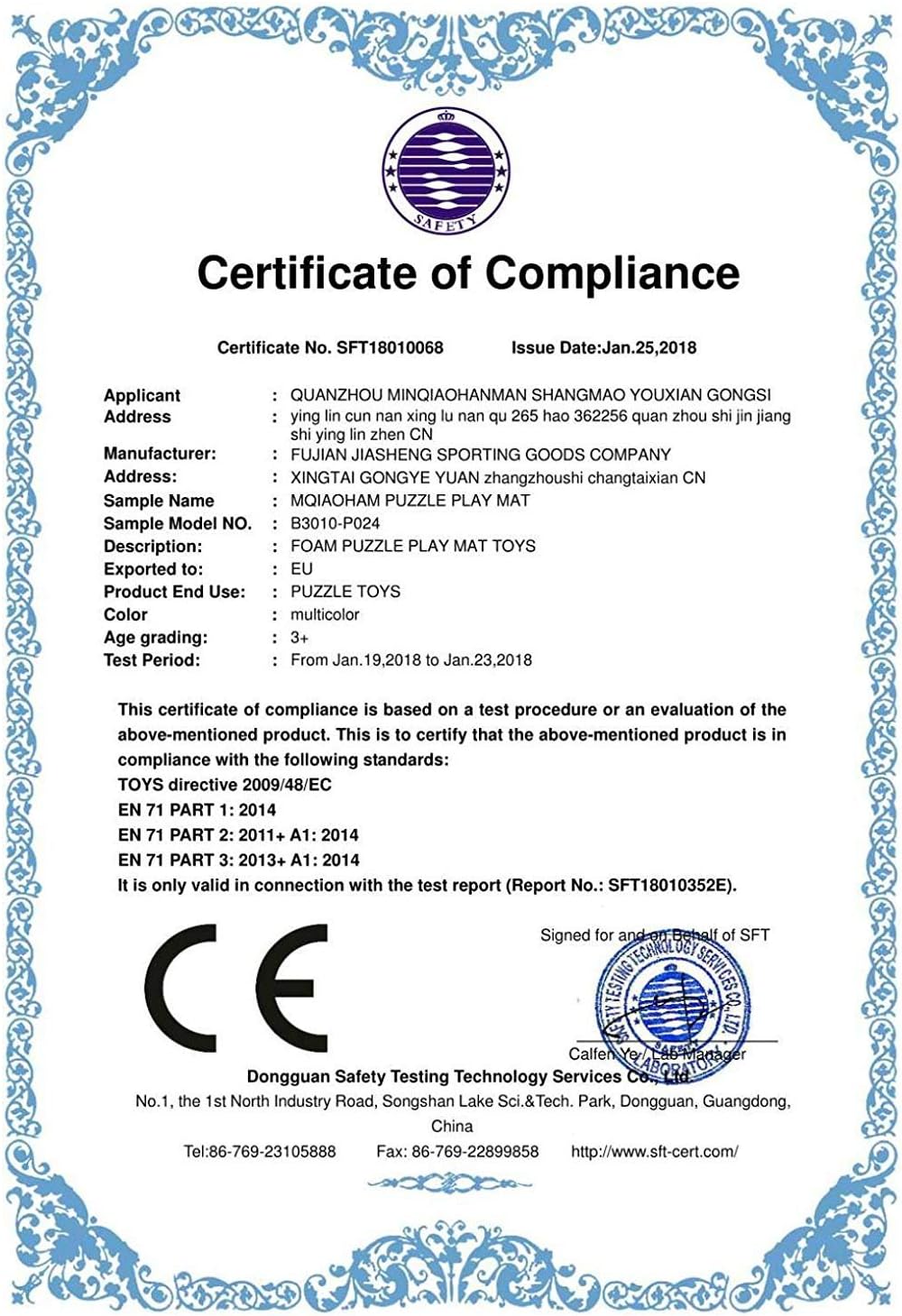 MQIAOHAM® 18 Pieces Puzzle Play Mats, Soft Baby Play Mat, Kids Interlocking Foam Floor Tiles, Toddlers Carpet Playmats G301018-101109112