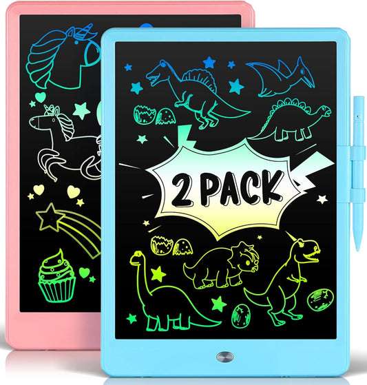 2 Pack LCD Writing Tablet for Kids Doodle Board 10 Inch, Electronic Drawing Tablet Drawing Pads, LEYAOYAO Drawing Board Learning Educational Toddler Toy - Gift for 3-6 Years Old Boys Girls
